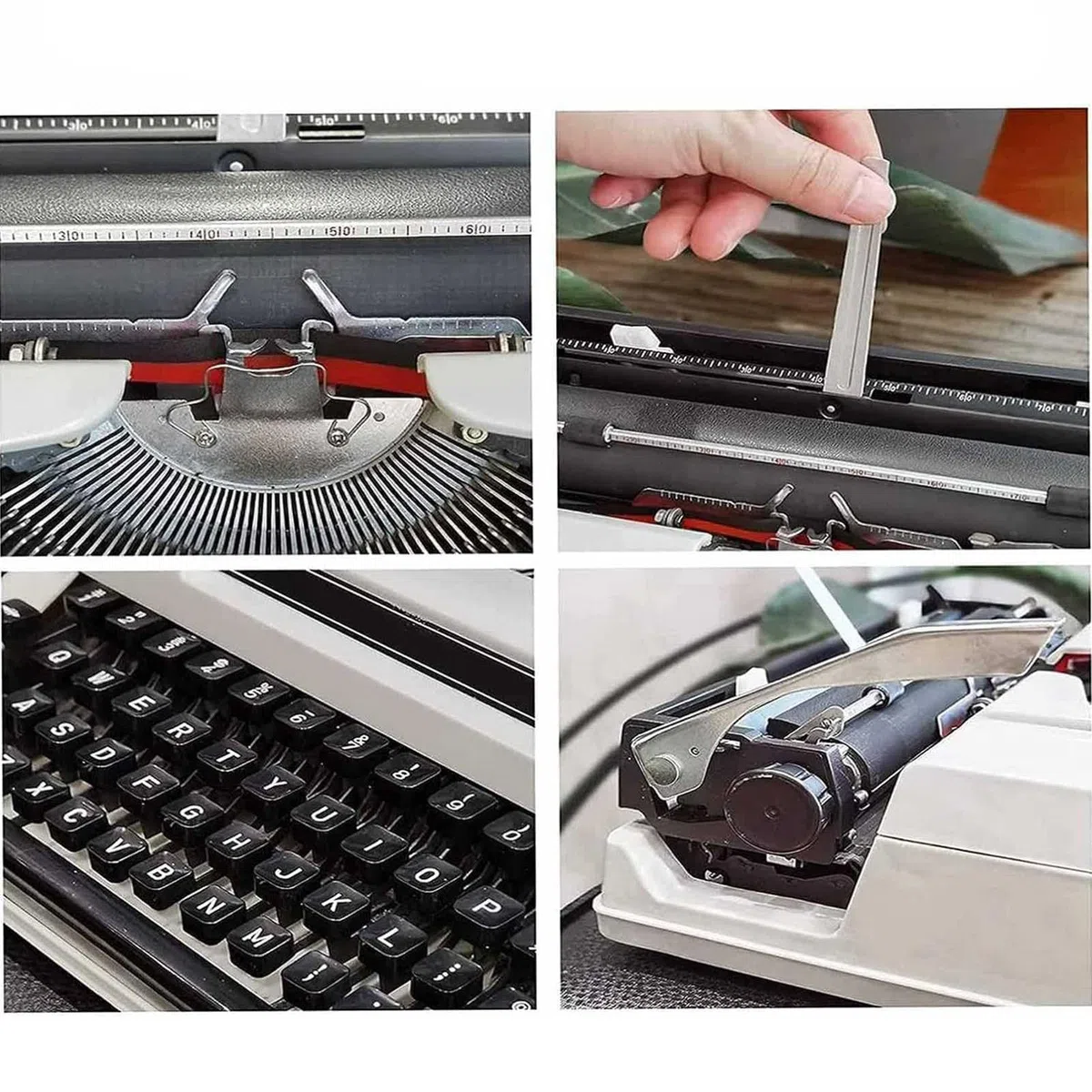 Traditionelle Schreibmaschine (mit Schreibfunktion), manuelle Schreibmaschine im Retro-Stil, klassische Textverarbeitung, perfekt zum Schreiben von Romanen überall, für abenteuerlustige Schriftstell