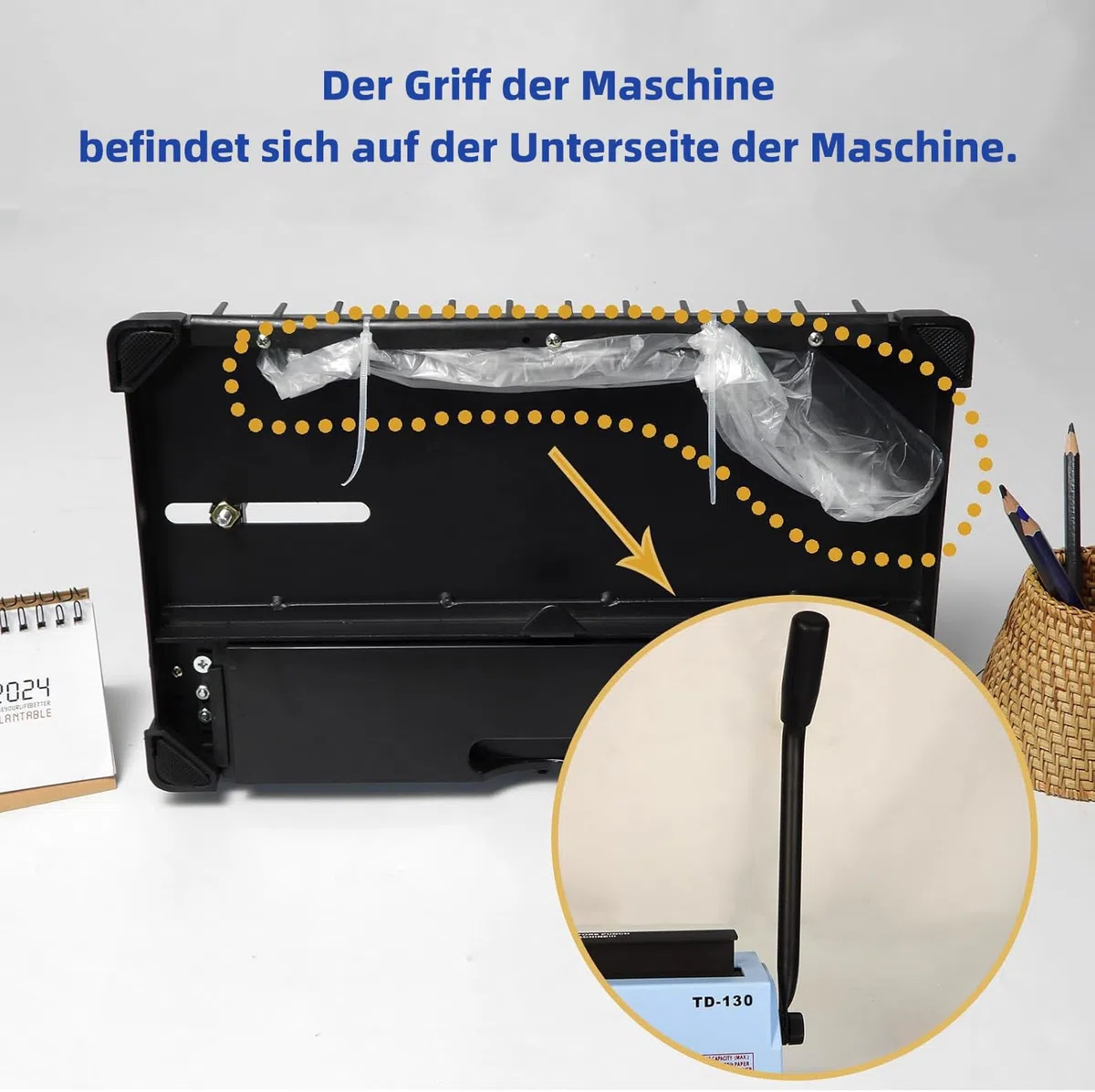 RAYSON Drahtbindegerät, 120 Blatt Binde, 3:1 Teilung, A4, 34-Loch-Doppelschleifen-Drahtbinder mit stabiler Metallkonstruktion, TD-130… | Robuste Metallkonstruktion, Kostenloses Bindematerial im Lieferumfang enthalten