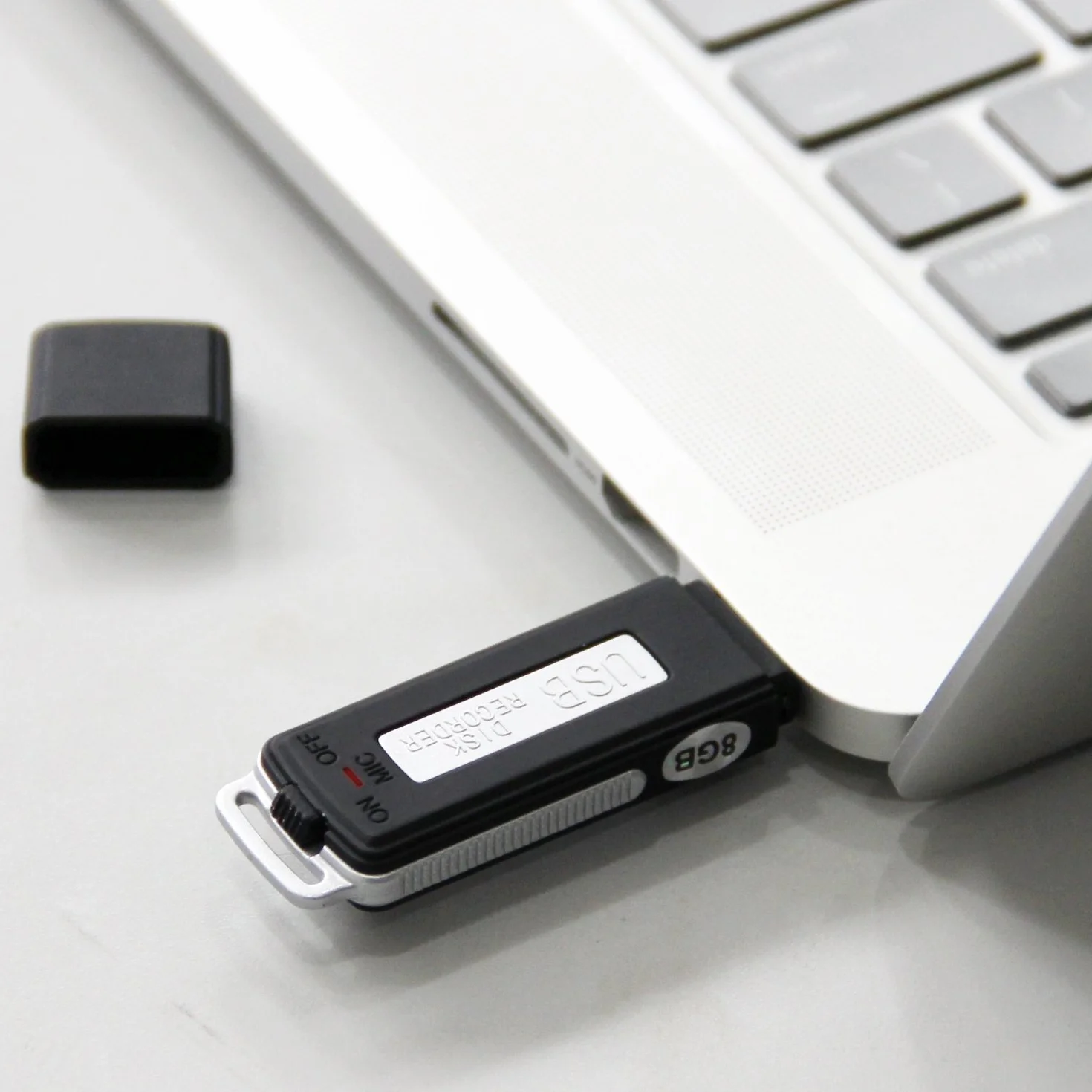SMARTEX | Digital Diktiergerät Mini Voice Recorder mit 8GB / 150 Stunden USB Audio - Mikrofon, Voice Recorder USB-Flash-Laufwerk 2 in 1