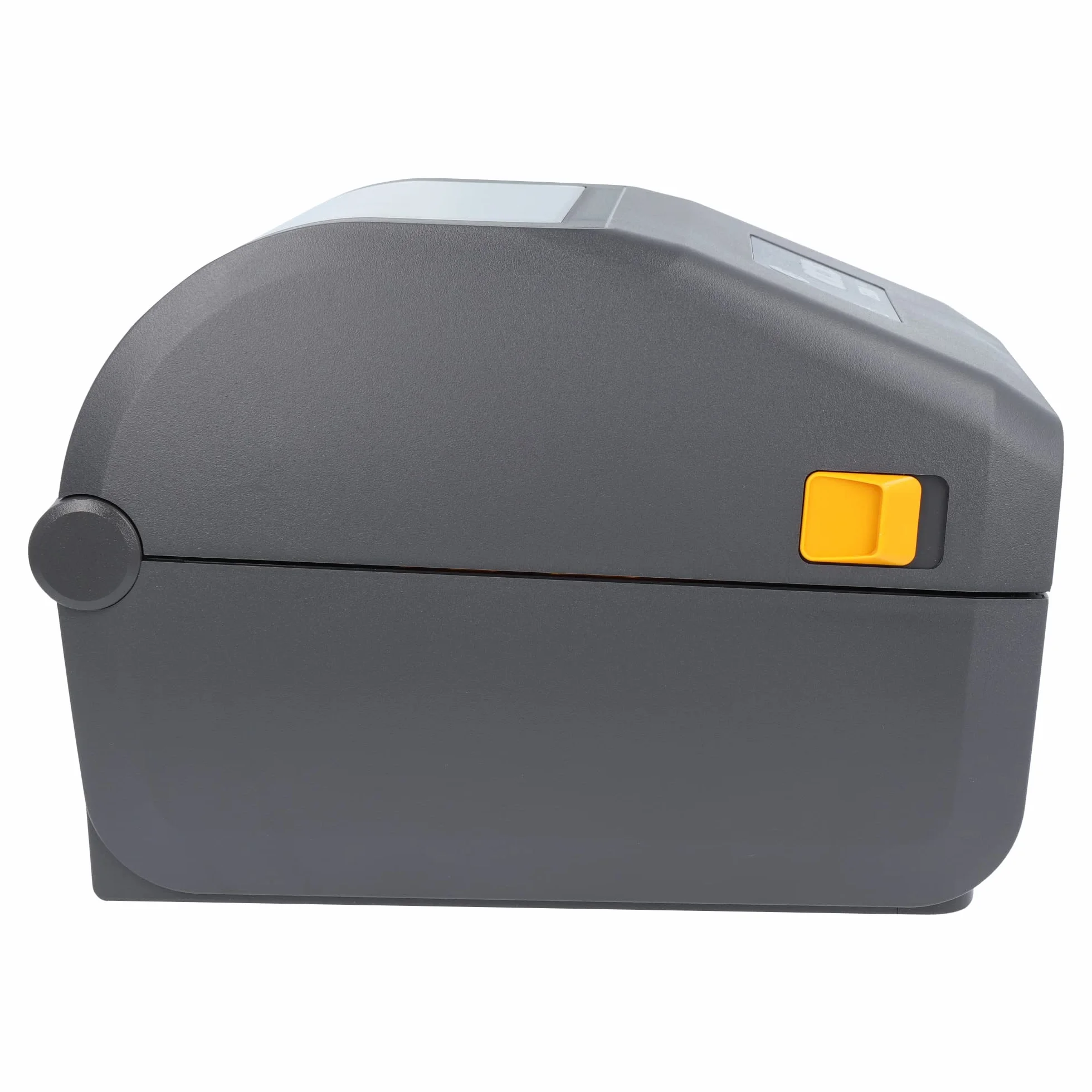 Zebra ZD421d Drucker mit Abreißkante - 203 DPI - Thermodirekt - 104 mm max. Druckbreite, BTLE, USB, USB-Host Schnittstellen (ZD4A042-D0EM00EZ), grau (dunkel)
