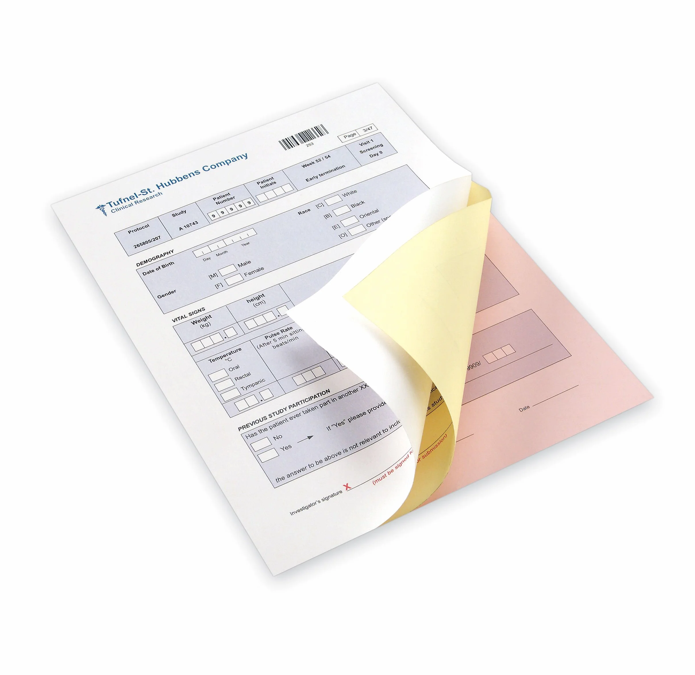 Xerox 003R99108 Premium Digital Selbstdurchschreibepapier, 3 fach-Satz, vorsortiert Karton mit 5 Pack, weiß/gelb/rosa