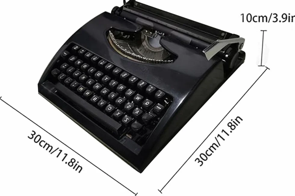 Vintage -Schreibmaschine - Manuelle mechanische Schreibmaschine für Retro inspirierte kostenlose Schreiben, Briefe und Handwerk - tragbares Design für kreative Projekte
