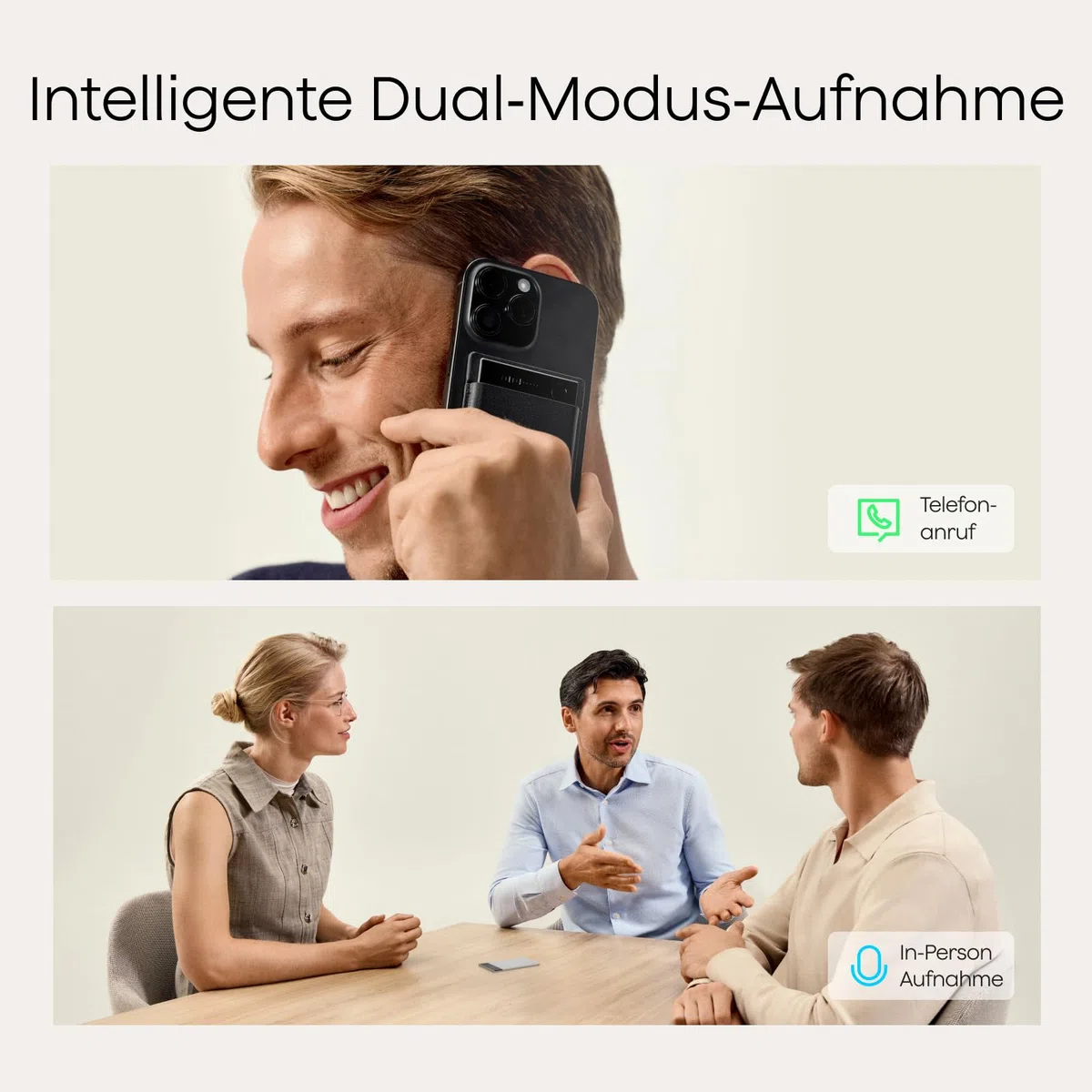 Plaud Note Pro und Magnetische Hülle im Bundle (Dunkelblau), KI Digitales Diktiergerät App-Steuerung, KI-Notizgerät, KI-Transkription & Zusammenfassung, 112 Sprachen, 64GB Speicher, Audiorekorder