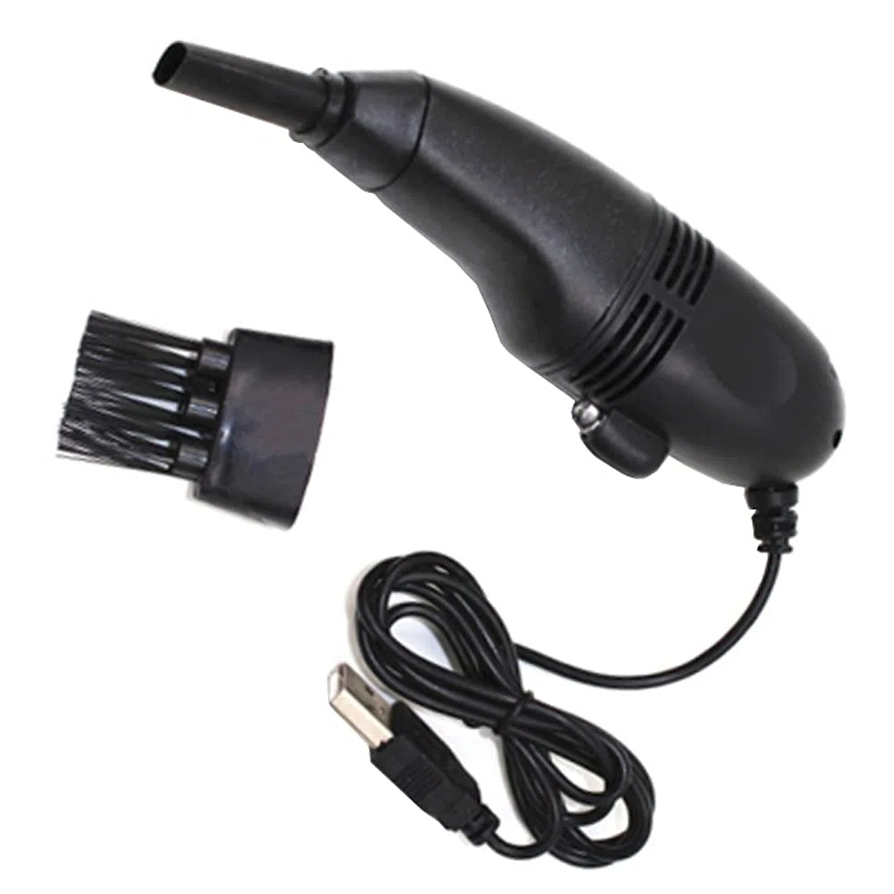 B86C Mini USB Staubsauger – Tastatursauger für Laptop & PC, Handstaubsauger mit Integrierter LED-Leuchte, Ideal für Innenraum-Reinigung, Nicht für Starke Saugkraft geeignet