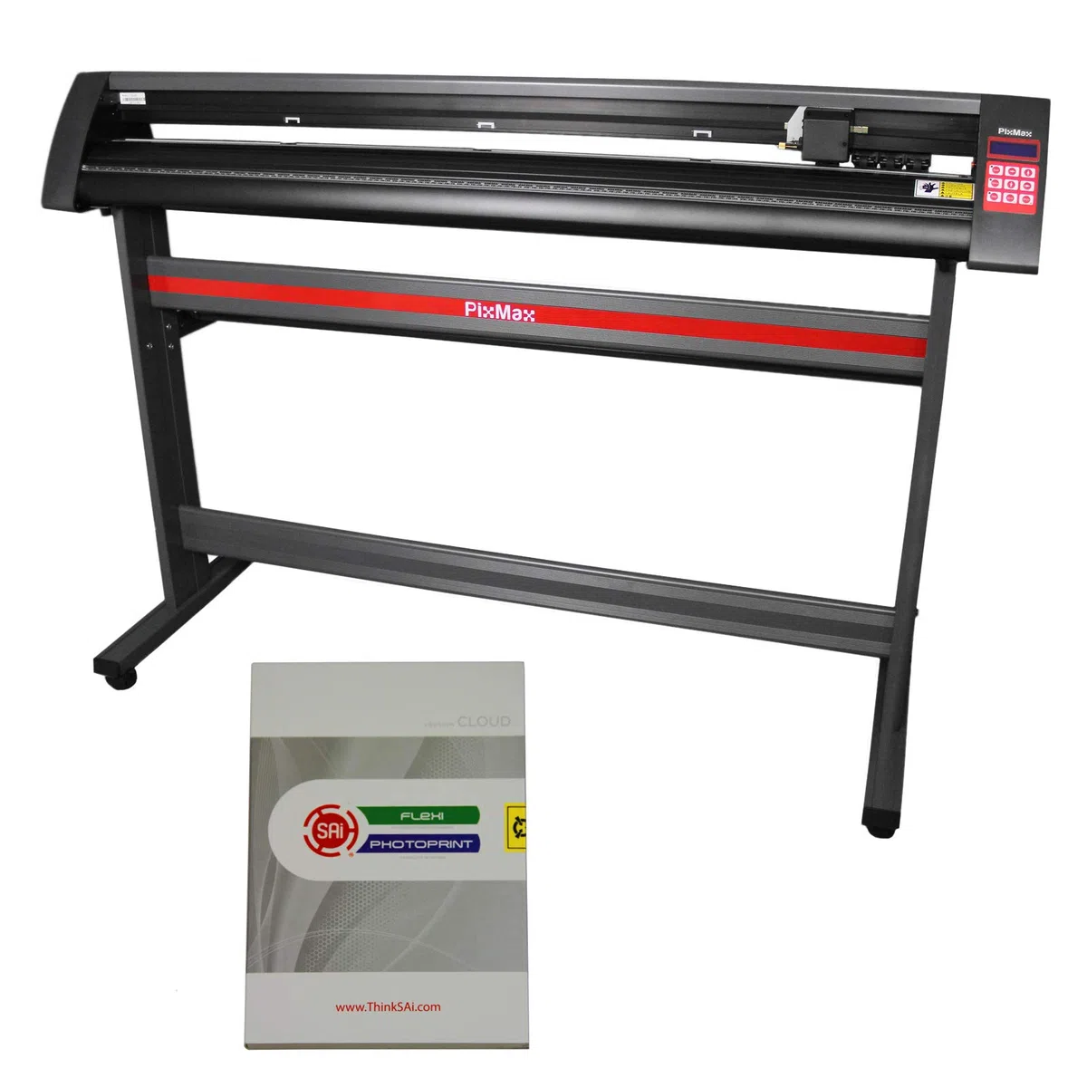 PixMax XL 1510mm Schneideplotter Plotter Folienplotter Folienschneider Schneidplotter Plotten mit 3 x Roland Schneidemesser mit Flexi Starter Schneidesoftware