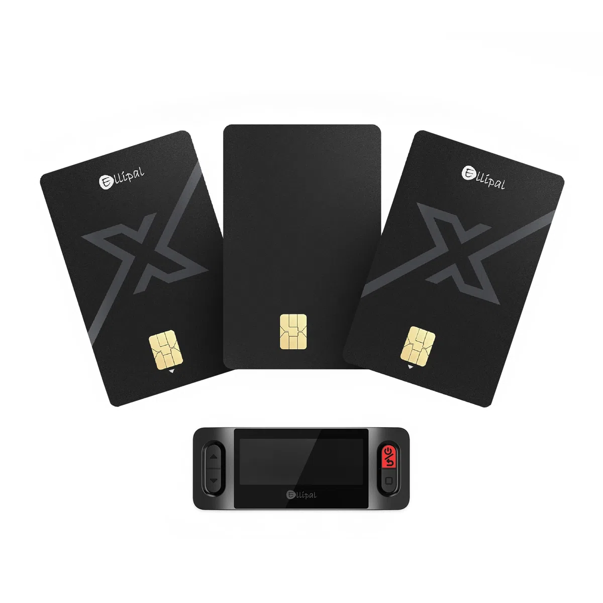 Ellipal X Card Pack mit 3 Stück – Luftgekoppeltes Crypto Cold Wallet mit Starter-Zubehörset, Sichere Offline-Aufbewahrung für Bitcoin, Ethereum, NFTs & über 10.000 Token