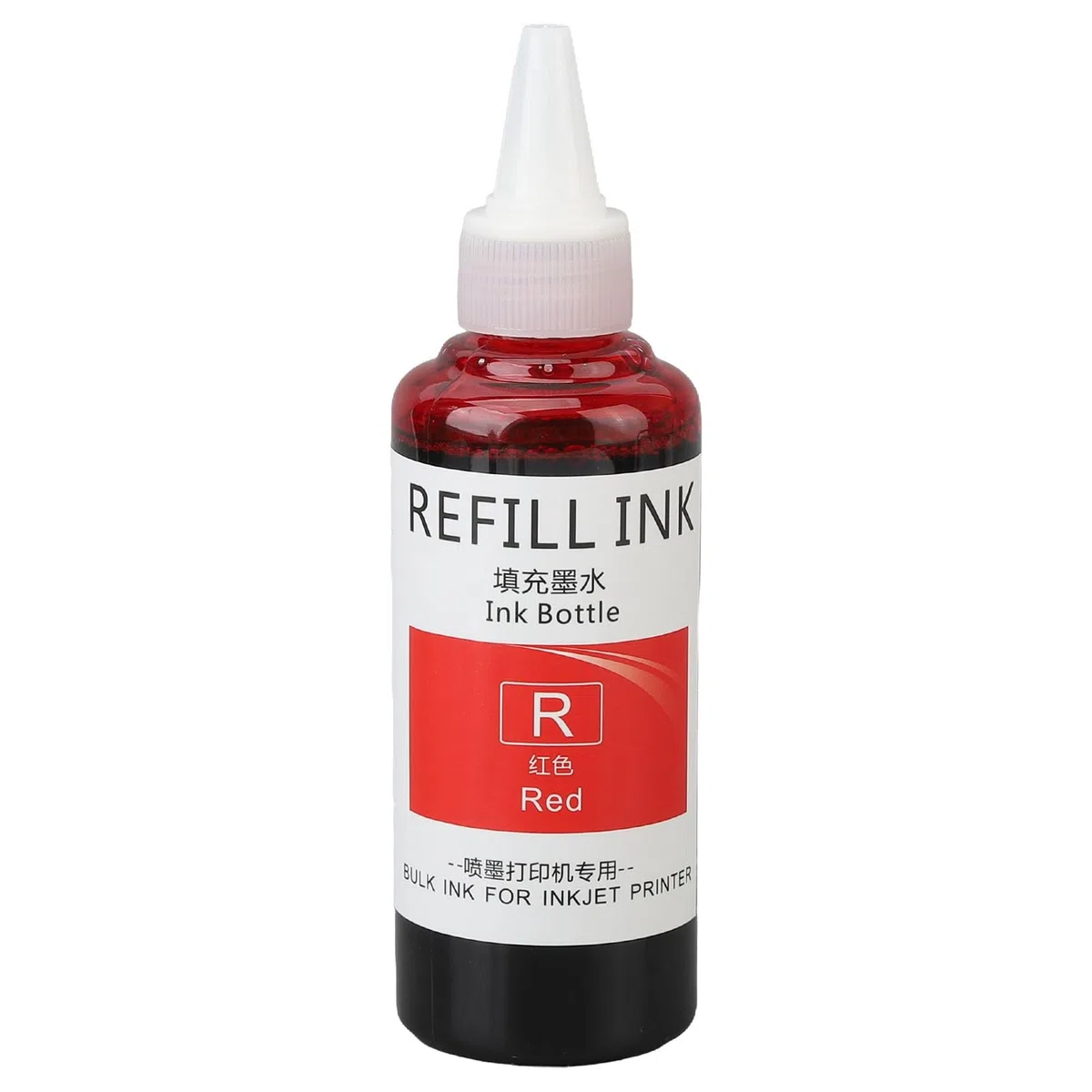 Ei-Stempeltinte, Multifunktionaler, Farbechter Stempel-Nachfülltinten-Spitzenapplikator, 100 Ml, Hochrein, Schnell Trocknend, für die Schule (Rot)