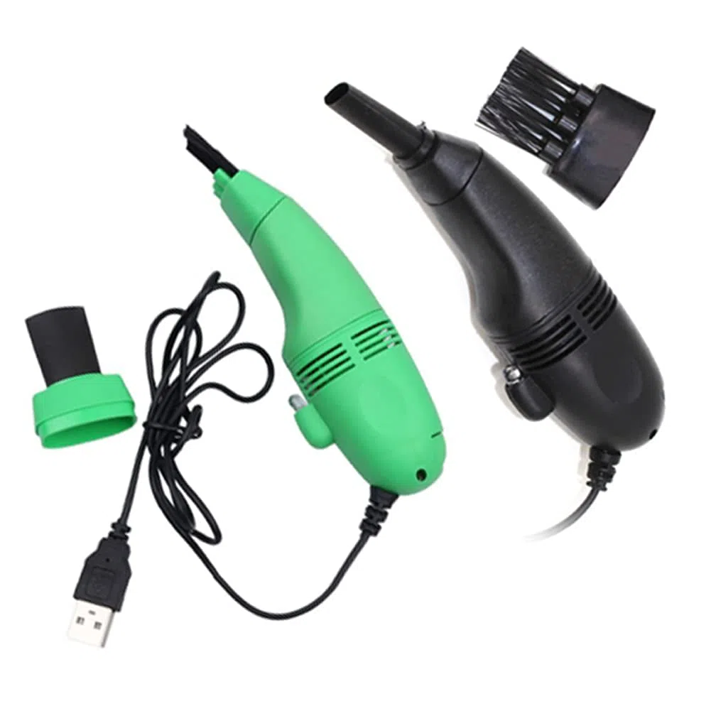 B86C Mini USB Staubsauger – Tastatursauger für Laptop & PC, Handstaubsauger mit Integrierter LED-Leuchte, Ideal für Innenraum-Reinigung, Nicht für Starke Saugkraft geeignet