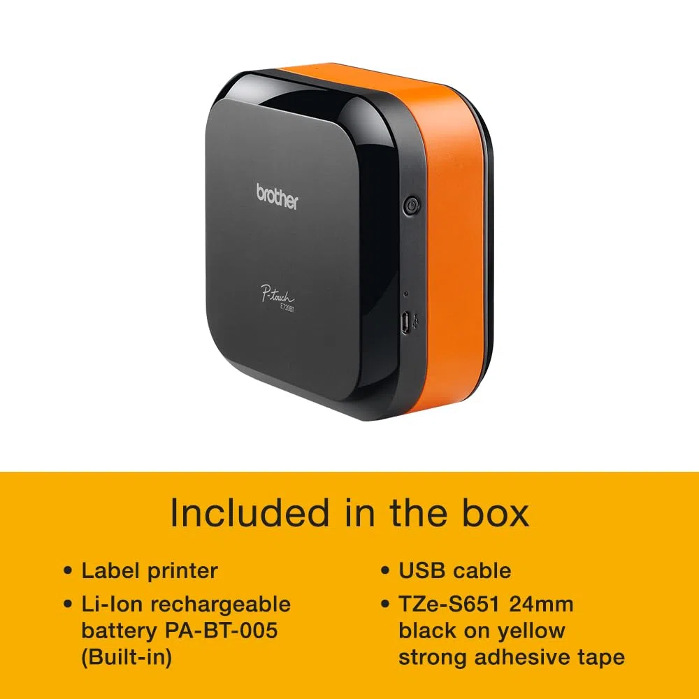 Brother P-Touch Cube Pro PT-E720BT Beschriftungsgerät, 24 mm | Industriell, Elektro- und Netzwerkinstallation, Pro Label Tool App kostenlos
