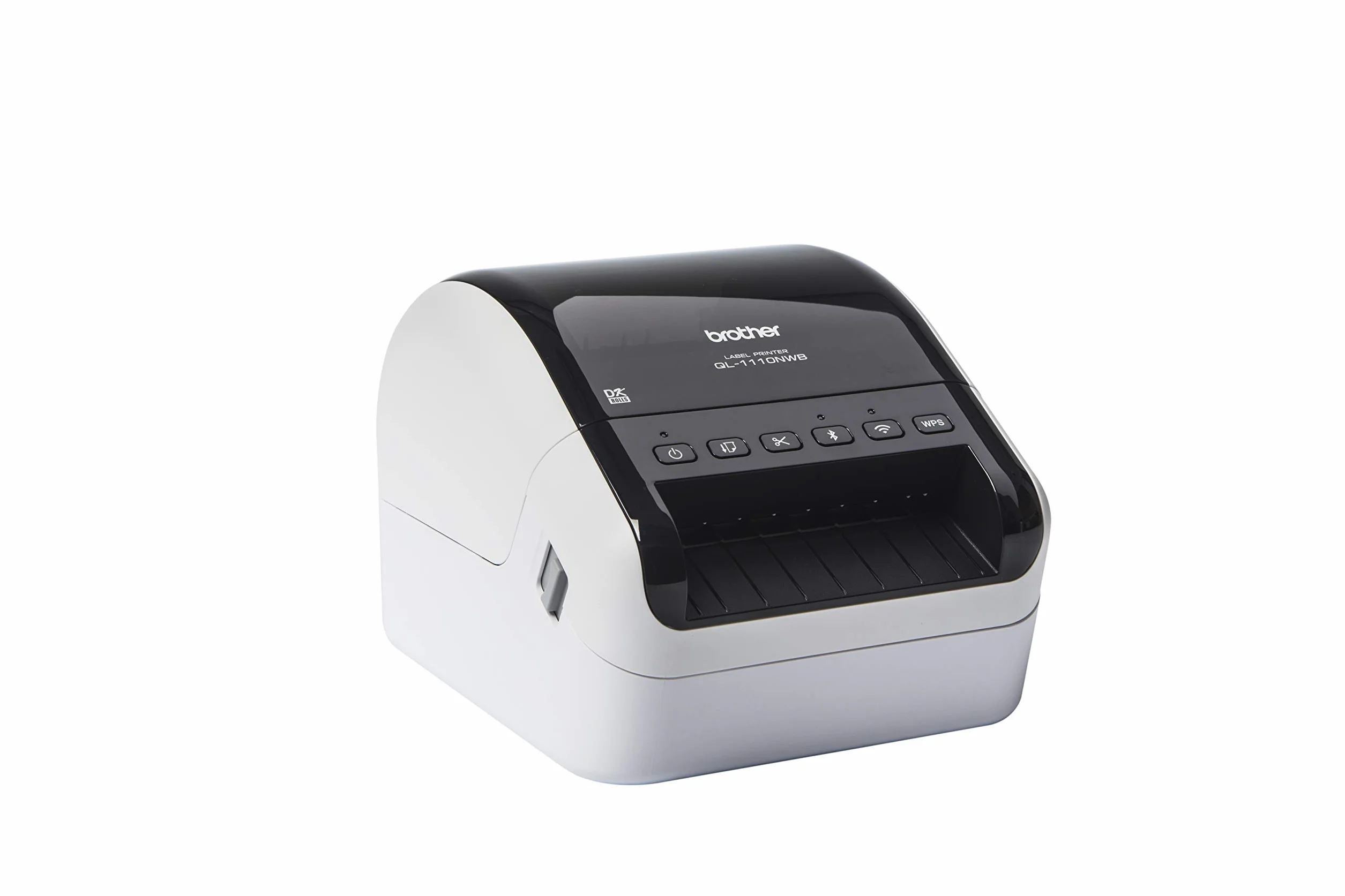 Brother QL1110NWBC | Etikettendrucker | Anschließbar an PC | USB, LAN, WiFi, Bluetooth | bis zu 110 mm/sec | DK-Rollen bis zu 101,6 mm (4") | Druck in Schwarz auf Weiß