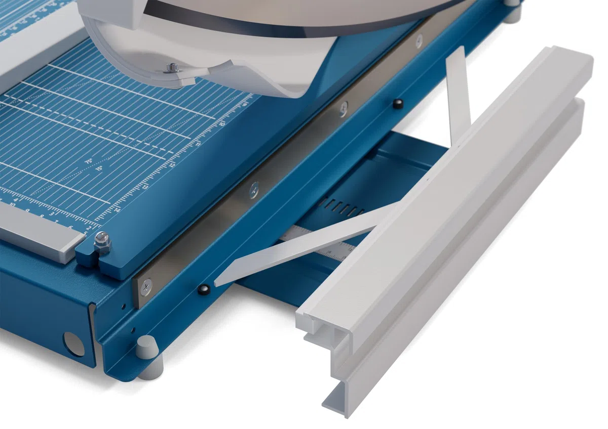 Dahle 565 Schneidemaschine (Bis DIN A4, 40 Blatt Schneidleistung) blau, 355 x 475 mm