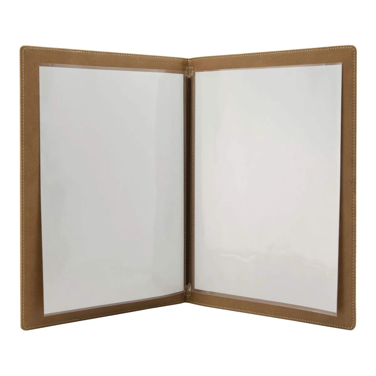 Securit Weinkarte aus Kunststoff im Kork Design, DIN A4 Format, mit einer doppelten Einlage für 4 Seiten, erweiterbar auf bis zu 40 Seiten, 34, 4 x 25 x 0, 7 cm (Packung mit 6)