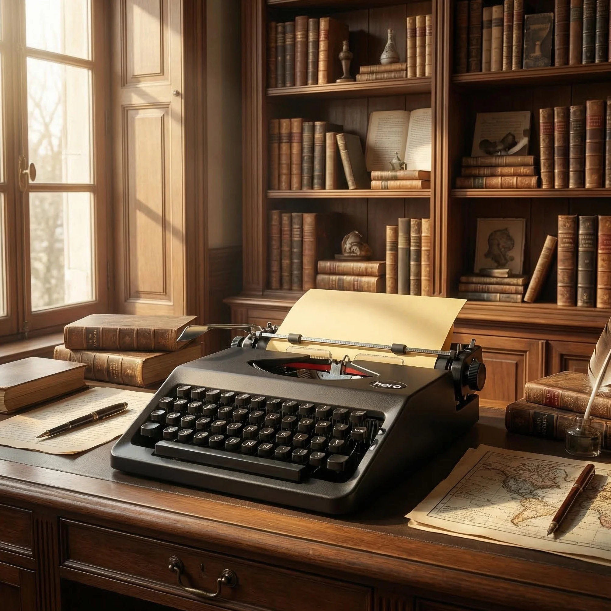 Traditionelle tragbare manuelle Schreibmaschine, Vintage, Klassische Retro-alte Schreibmaschine für Schriftsteller, nostalgische, langlebige Schreibmaschine, Klassische Textverarbeitung