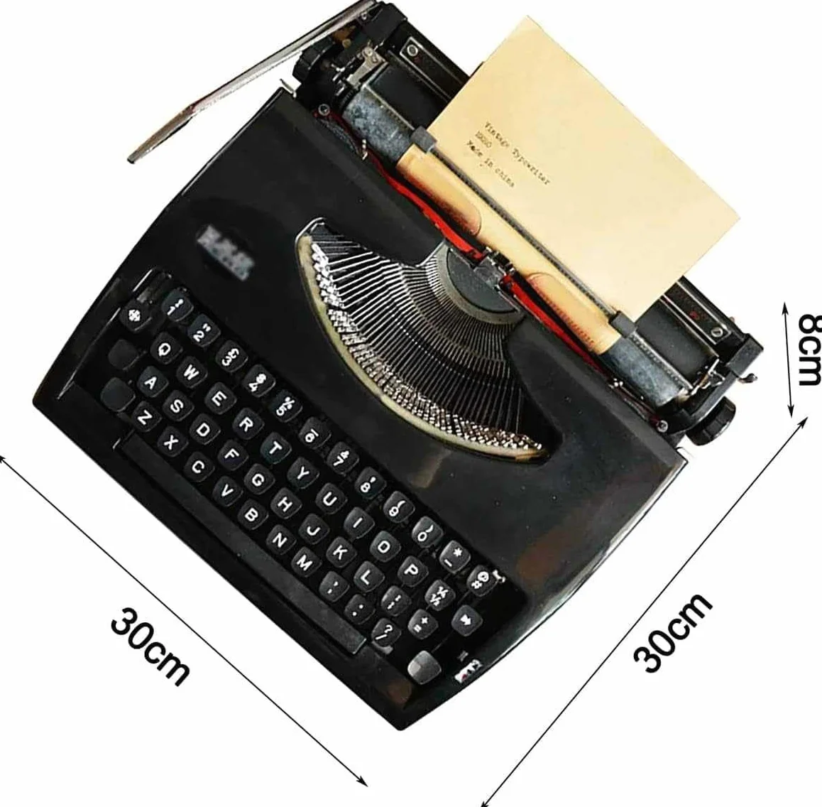Altmodische manuelle Schreibmaschine, Retro-mechanische Schreibmaschinen für Schriftsteller, Vintage, Heimbüro, Schreibmaschine für Arbeitszimmer, Journaling und kreatives Tippen