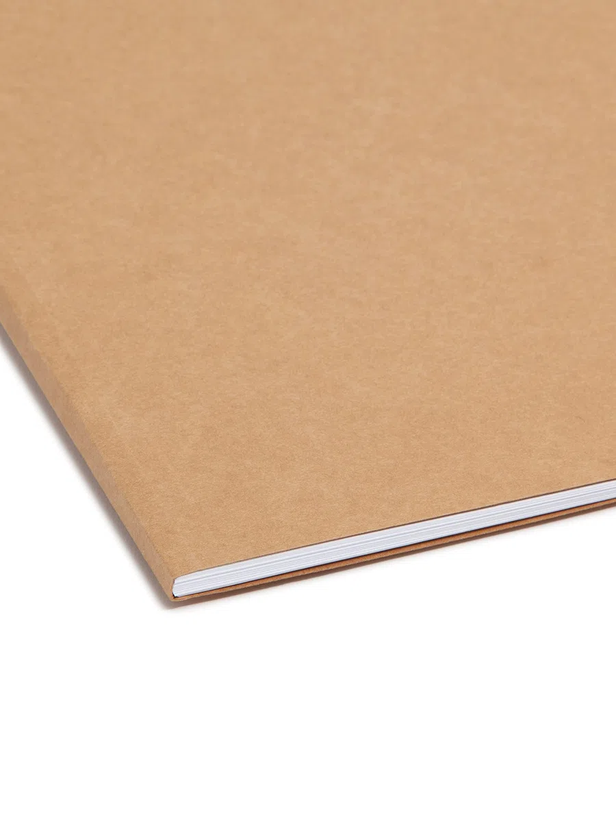Smead Aktenordner mit 2 Verschlüssen, verstärkte 1/3-Schnitt-Reiter, Briefgröße, Kraftpapier, 50 Stück pro Box (14837)