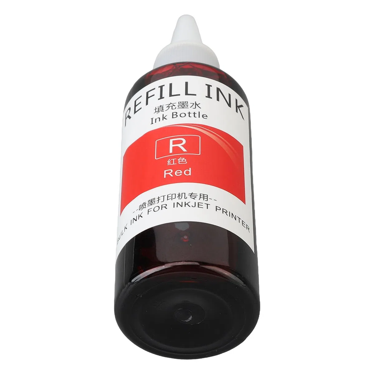 Ei-Stempeltinte, Multifunktionaler, Farbechter Stempel-Nachfülltinten-Spitzenapplikator, 100 Ml, Hochrein, Schnell Trocknend, für die Schule (Rot)