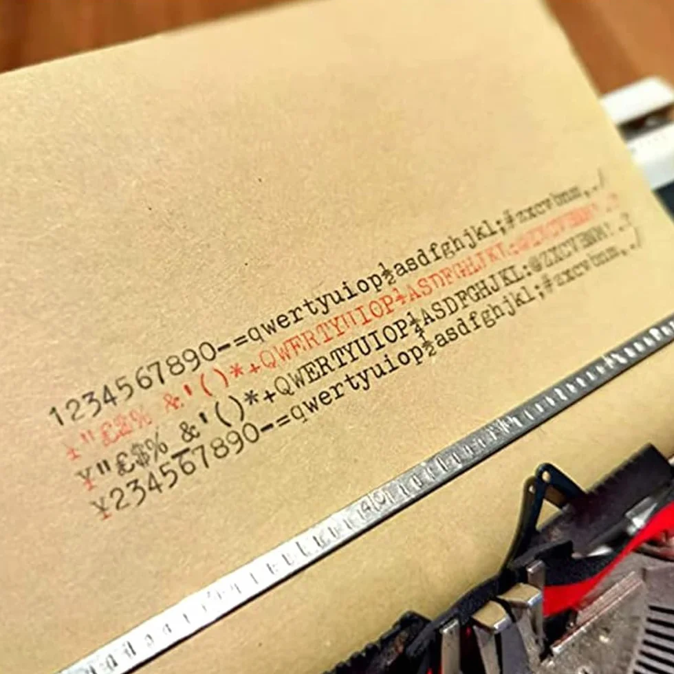 Vintage -Schreibmaschine - Manuelle mechanische Schreibmaschine für Retro inspirierte kostenlose Schreiben, Briefe und Handwerk - tragbares Design für kreative Projekte