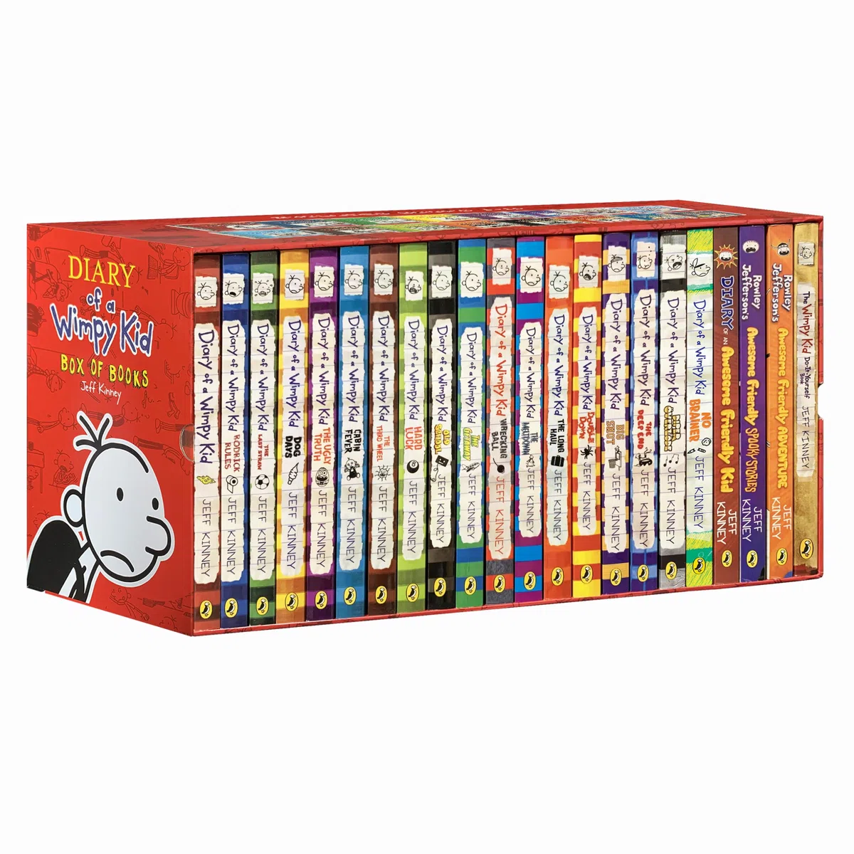Hunnee Diary of a Wimpy Kid 1-22 Boxed Set für Kinder, 22 Bücher Komplette Sammlung Serie, Taschenbuch-Ausgabe für Kinder