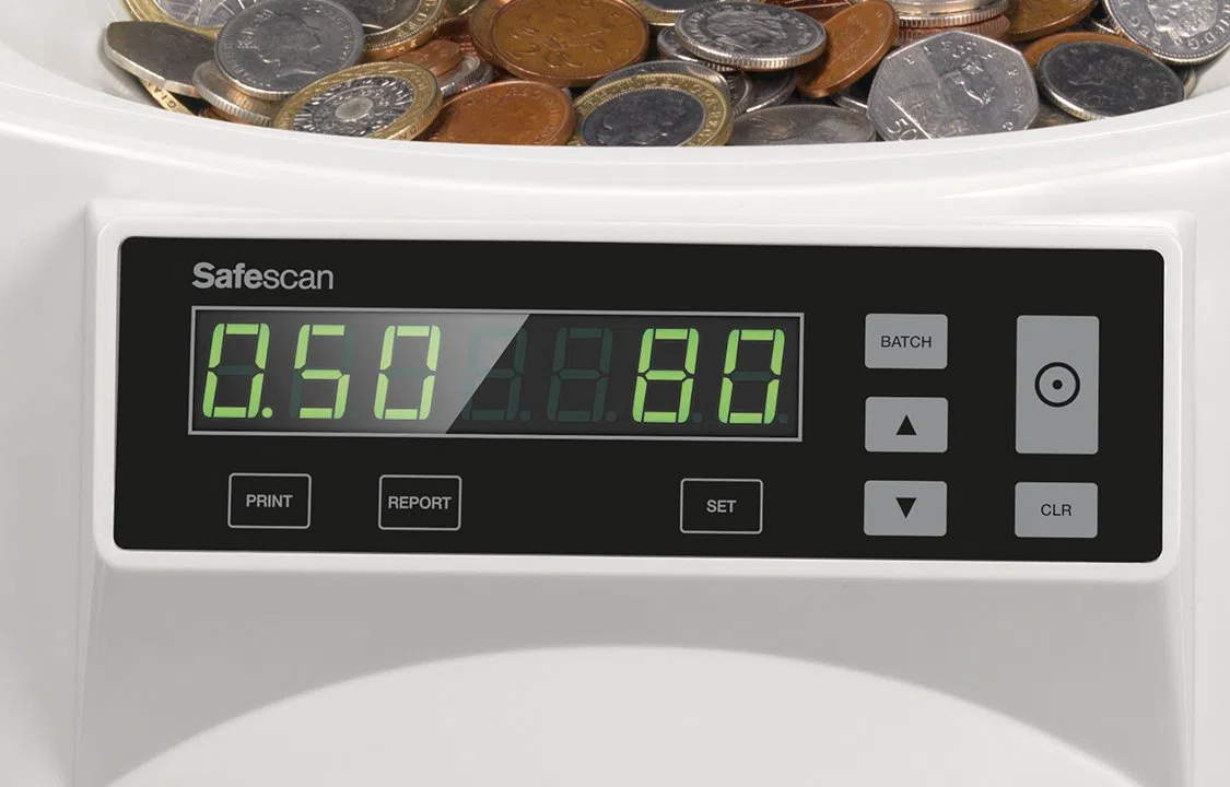 Safescan 1250 – Münzzähler und Sortierer für britisches Pfund