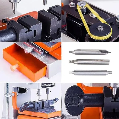 Kopiermaschine Kopiermaschine, Vertikale Schlüsselschneidemaschine, Automatische Schlüsselkopiermaschine für Schlüsselherstellung, für Tür und Autoschlossschlüssel 220V