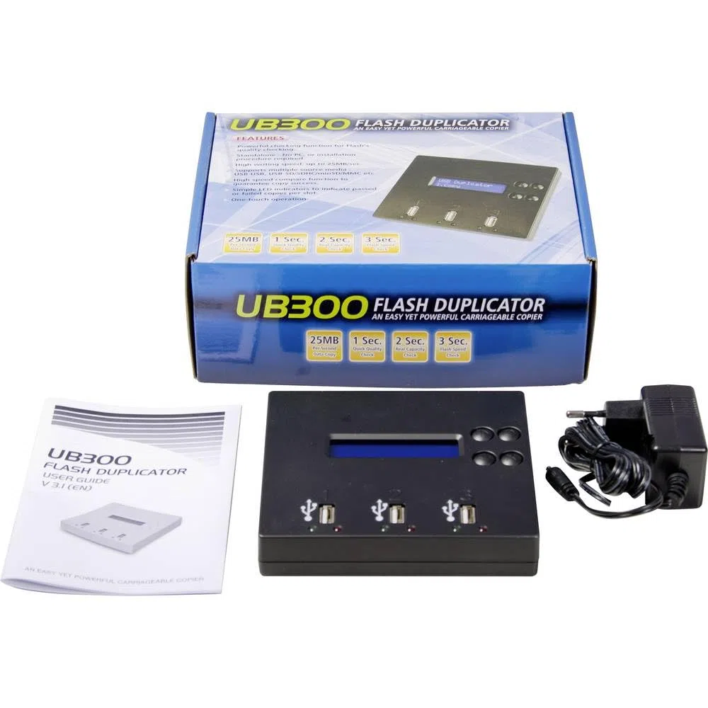 Renkforce UB300 2fach USB-Kopierstation USB-A (USB 2.0) tragbar