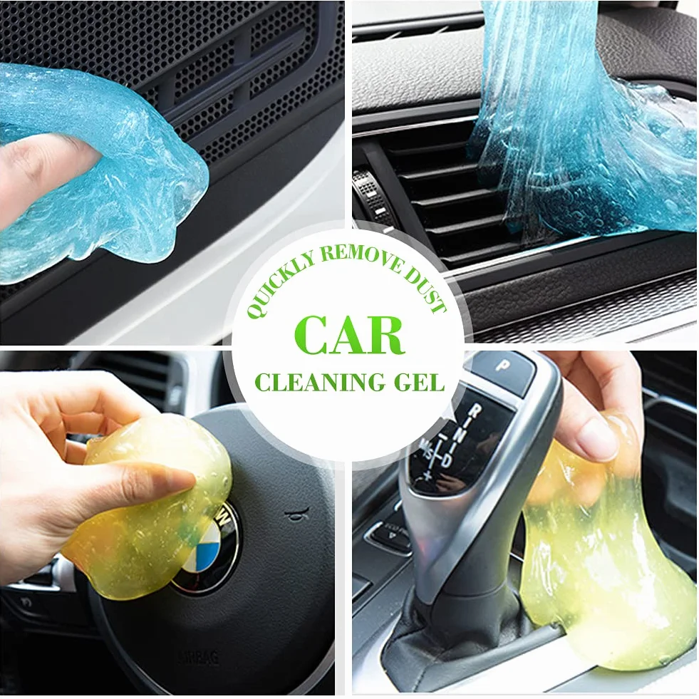 4 Stück Tastatur Reiniger Gel - Reinigungsgel für Auto Innenraum Reiniger, Keyboard Cleaner, Reinigungsschleim Universeller Staubreiniger für Auto, Laptops, Computers, Kameras, Drucker, 80g x 4 Farben