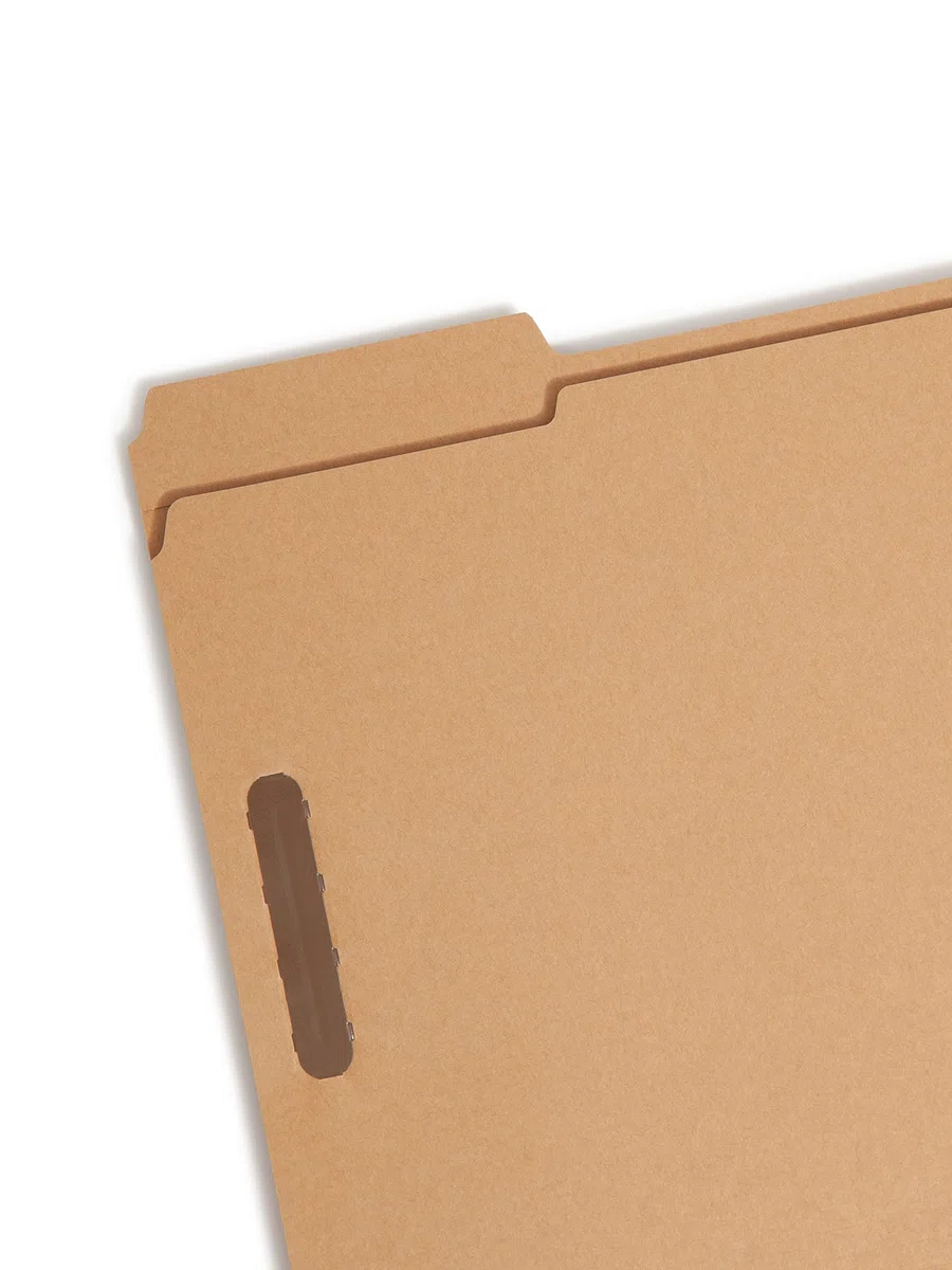 Smead Aktenordner mit 2 Verschlüssen, verstärkte 1/3-Schnitt-Reiter, Briefgröße, Kraftpapier, 50 Stück pro Box (14837)