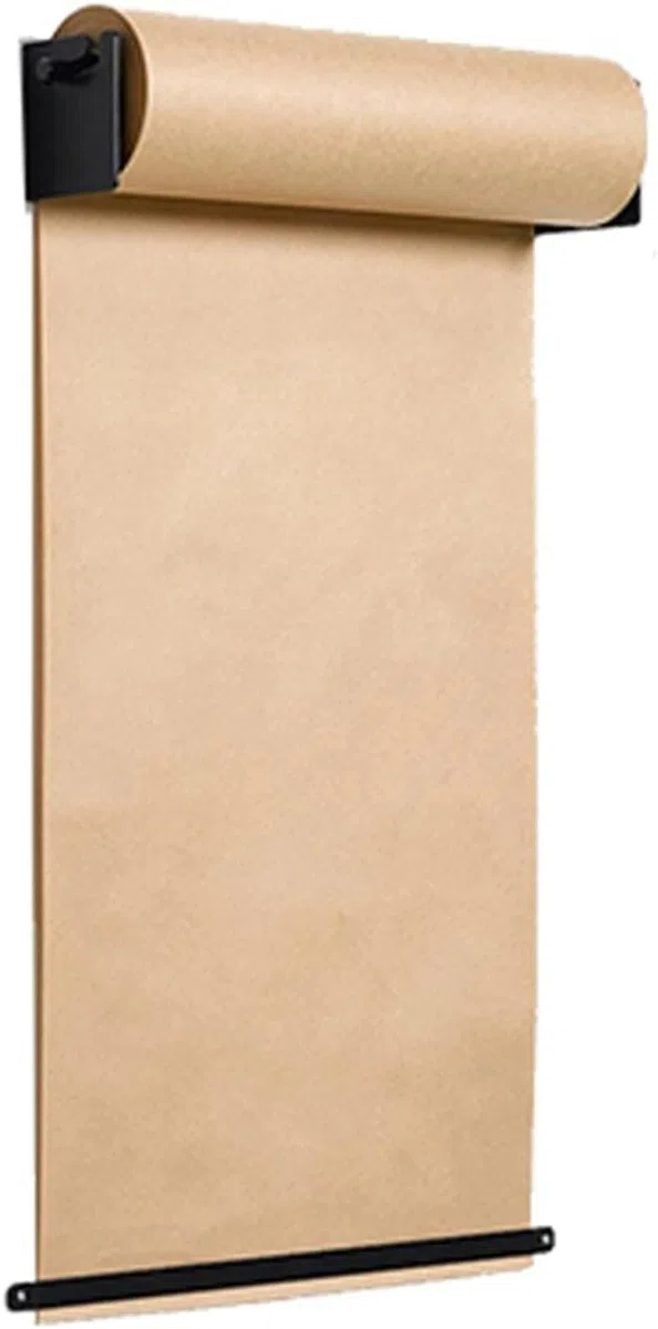Papierrollenhalter zum Aufhängen von Notizen, 67 cm Breite, Braun