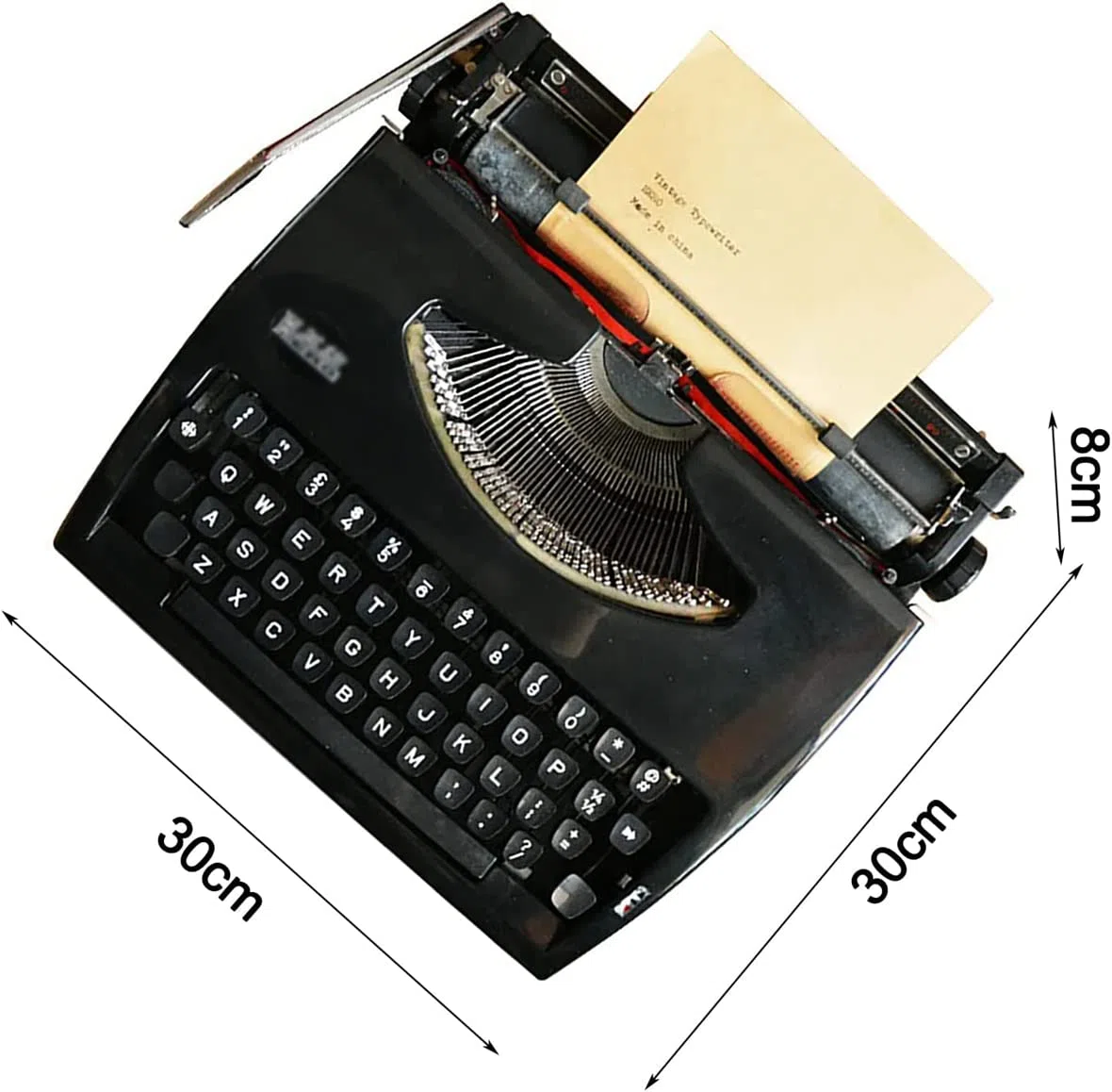Traditionelle Altmodische Mechanische Englische Schreibmaschine, 1980 Klassische Nostalgie, Tragbare Retro-handschreibmaschine, Normale Gebrauchs-Vintage-Schreibmaschine