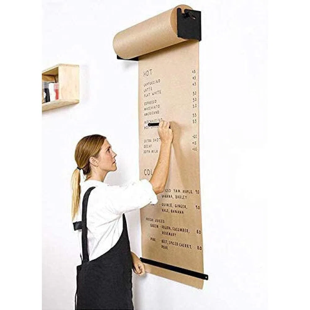 VECNUM Wandmontierte Kraftrolle Übergroße An Der Wand Montierte Papierrolle 1 Spender 1 Kraftpapier 1 Papierhalterung Für Bürobedarf Studiobedarf Kinderzimmerdekoration,60cm