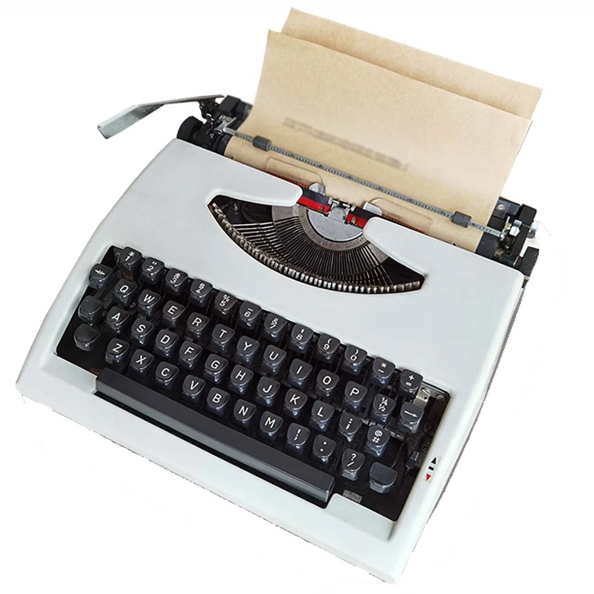 Retro altmodische manuelle Schreibmaschine, Schreibmaschinen für Schriftsteller für Zuhause/Büro/Arbeitszimmer, Schreibtisch, tragbare Vintage-mechanische Schreibmaschine
