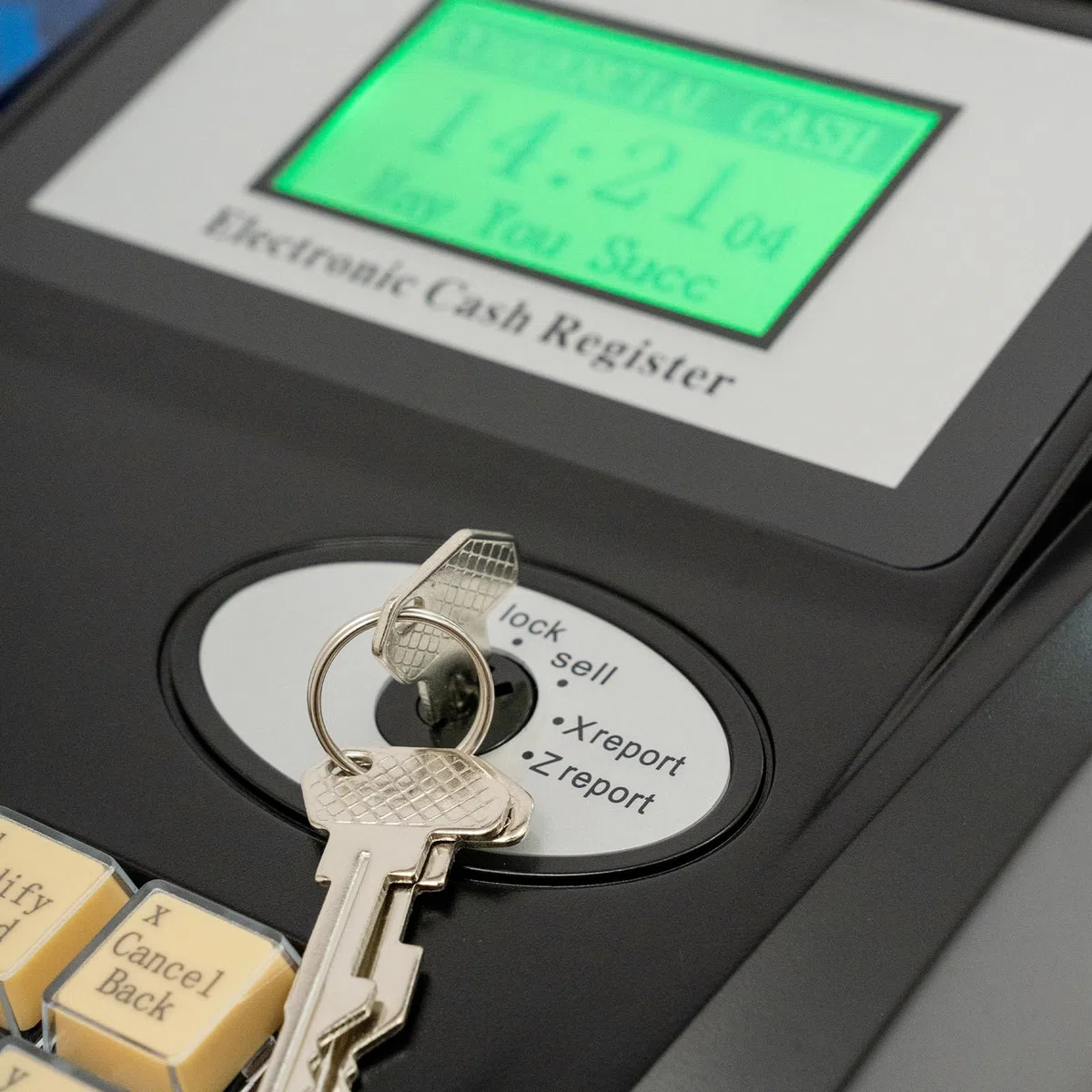 Elektronische Kasse Registrierkasse Pos-Kassen 48 Tasten Digitale LED Elektronische Registrierkasse Supermarkt Kiosk Einzelhandel Kassensystem Gastronomie Englische Version