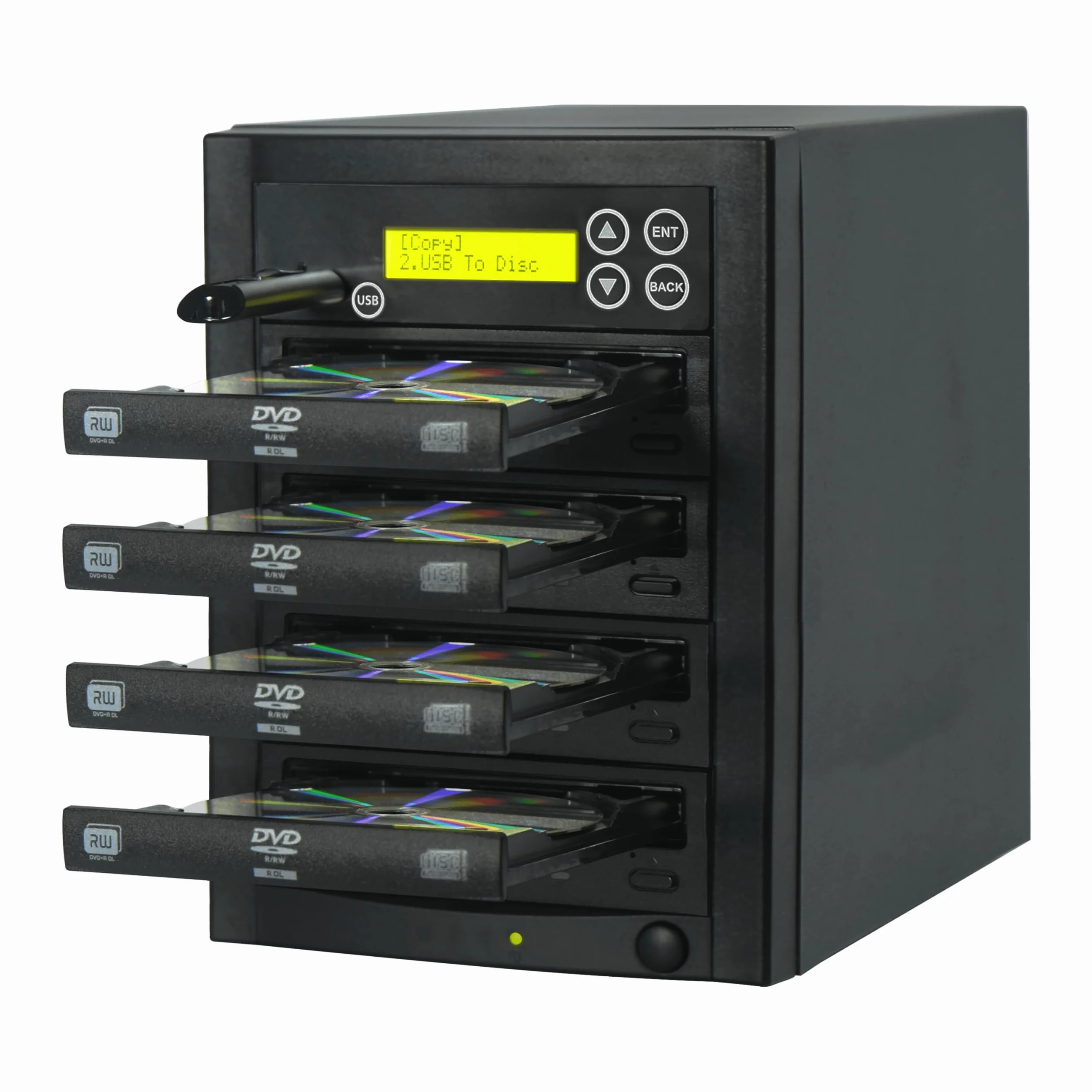 EZ DUPE Media Maven-Duplizierer – 1:3 Flash Media (USB) & Disc (DVD/CD)-Kopierer
