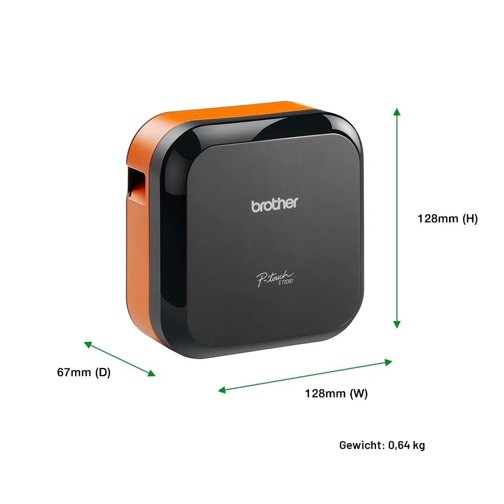 Brother P-Touch Cube Pro PT-E720BT Beschriftungsgerät, 24 mm | Industriell, Elektro- und Netzwerkinstallation, Pro Label Tool App kostenlos