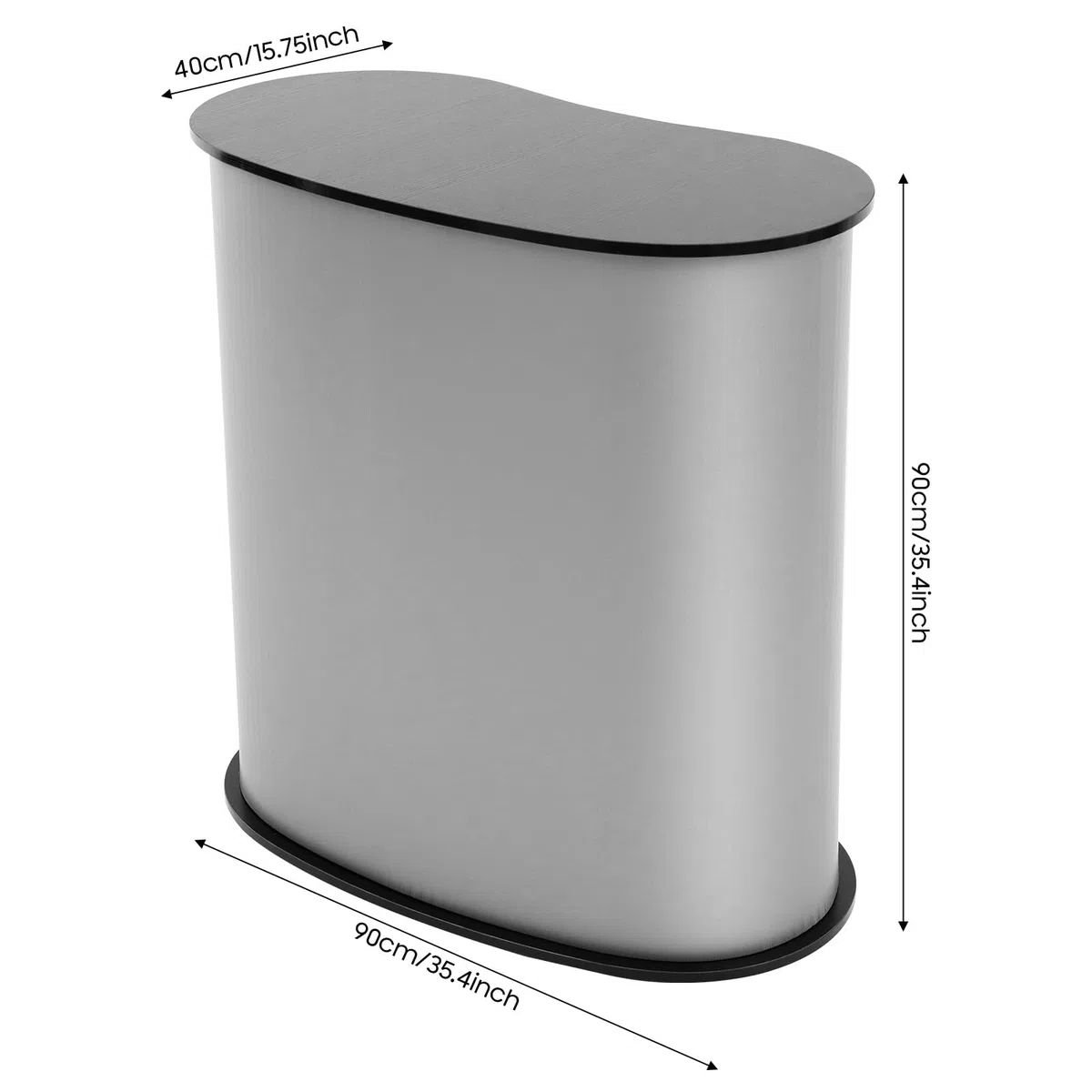 Messestand Faltbar, Empfangstheke Tragbare Counter mit Handtasche, Modern Empfangstresen Stilvoll Hausbar Theke Rezeption für Veranstaltungen Produktdemonstrationen (40x90x90cm)