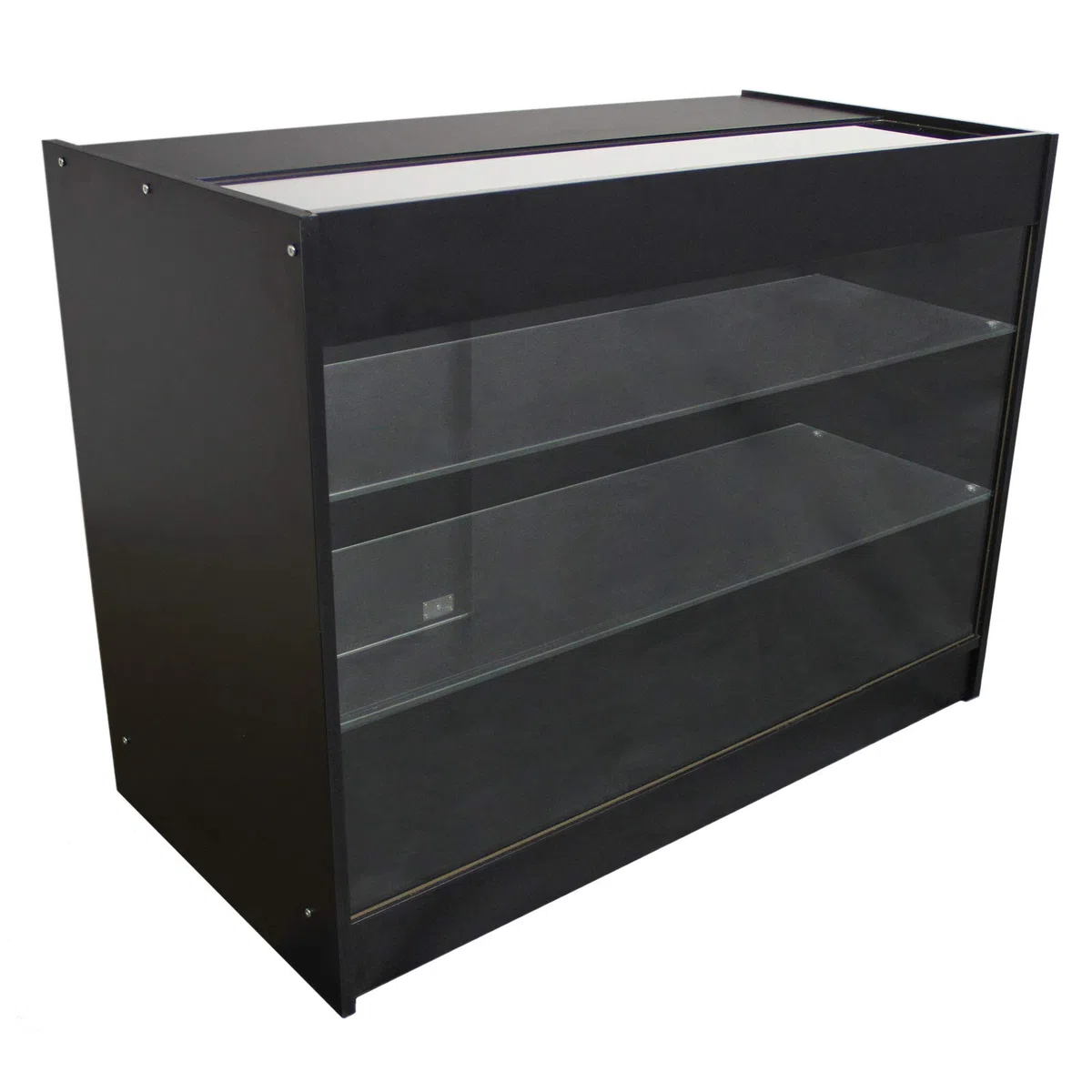 MonsterShop K1200 Verkaufstisch Verkaufstheke Verkaufstresen Ladentheke Ladentresen Tresen Theke Empfang Rezeption Ladenmöbel in Schwarz