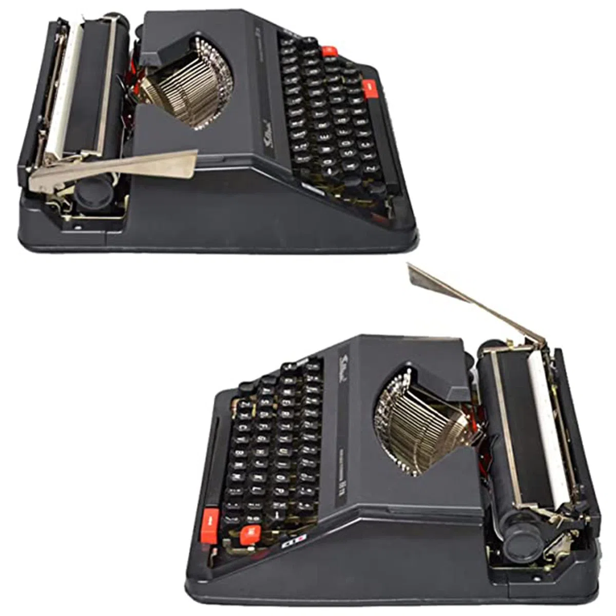Machinery Schreibmaschine, altmodische manuelle Schreibmaschine, Klassische Nostalgie, tragbare Retro-manuelle Schreibmaschine, für Notizen oder Briefe oder kreatives Schreiben, Liter