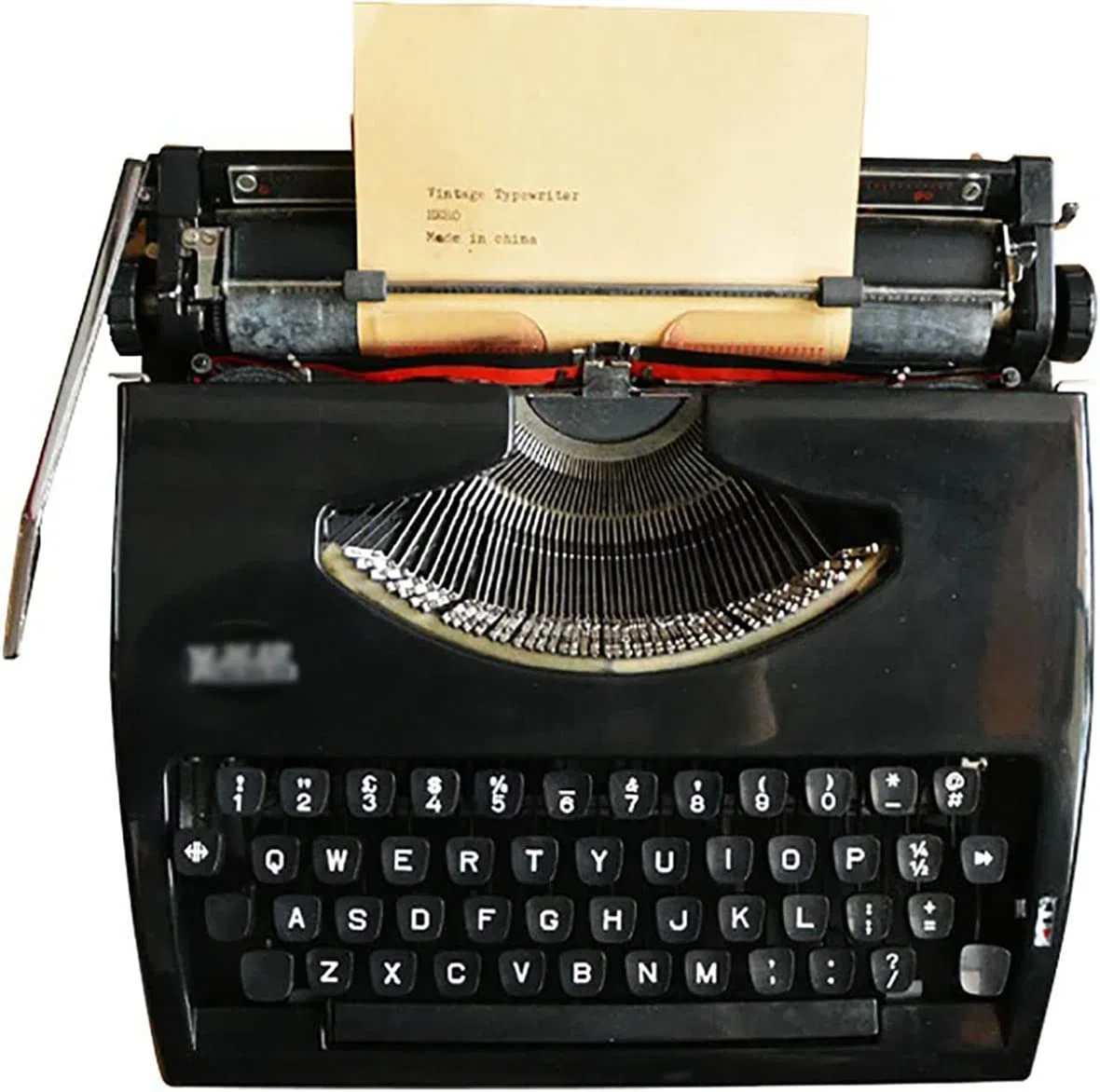 Traditionelle Altmodische Mechanische Englische Schreibmaschine, 1980 Klassische Nostalgie, Tragbare Retro-handschreibmaschine, Normale Gebrauchs-Vintage-Schreibmaschine