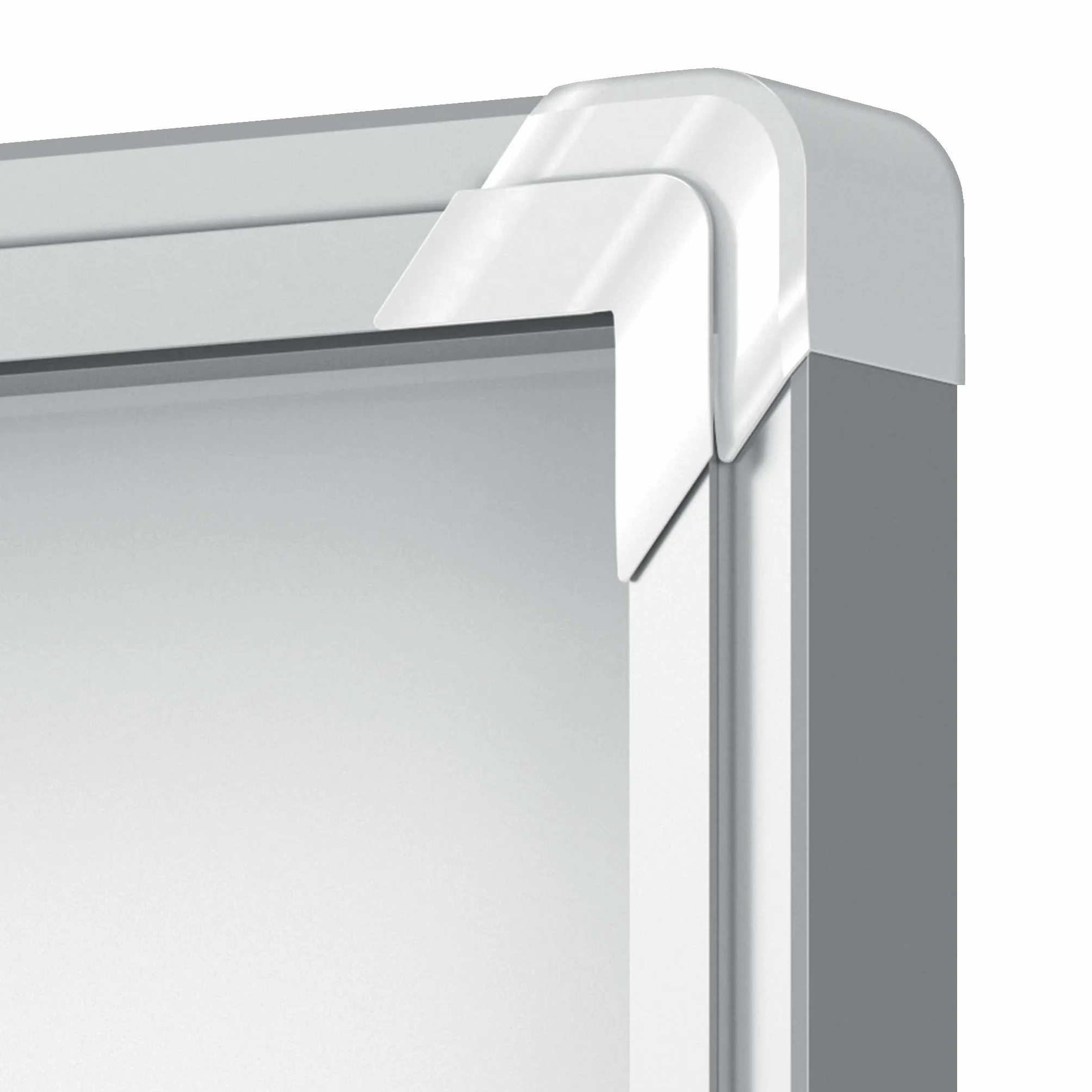Nobo abschließbarer Schaukasten mit magnetischer Notiztafel, 4 x A4, Premium Plus, Weiß, 1902557