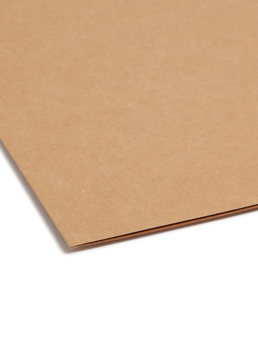 Smead Aktenordner mit 2 Verschlüssen, verstärkte 1/3-Schnitt-Reiter, Briefgröße, Kraftpapier, 50 Stück pro Box (14837)