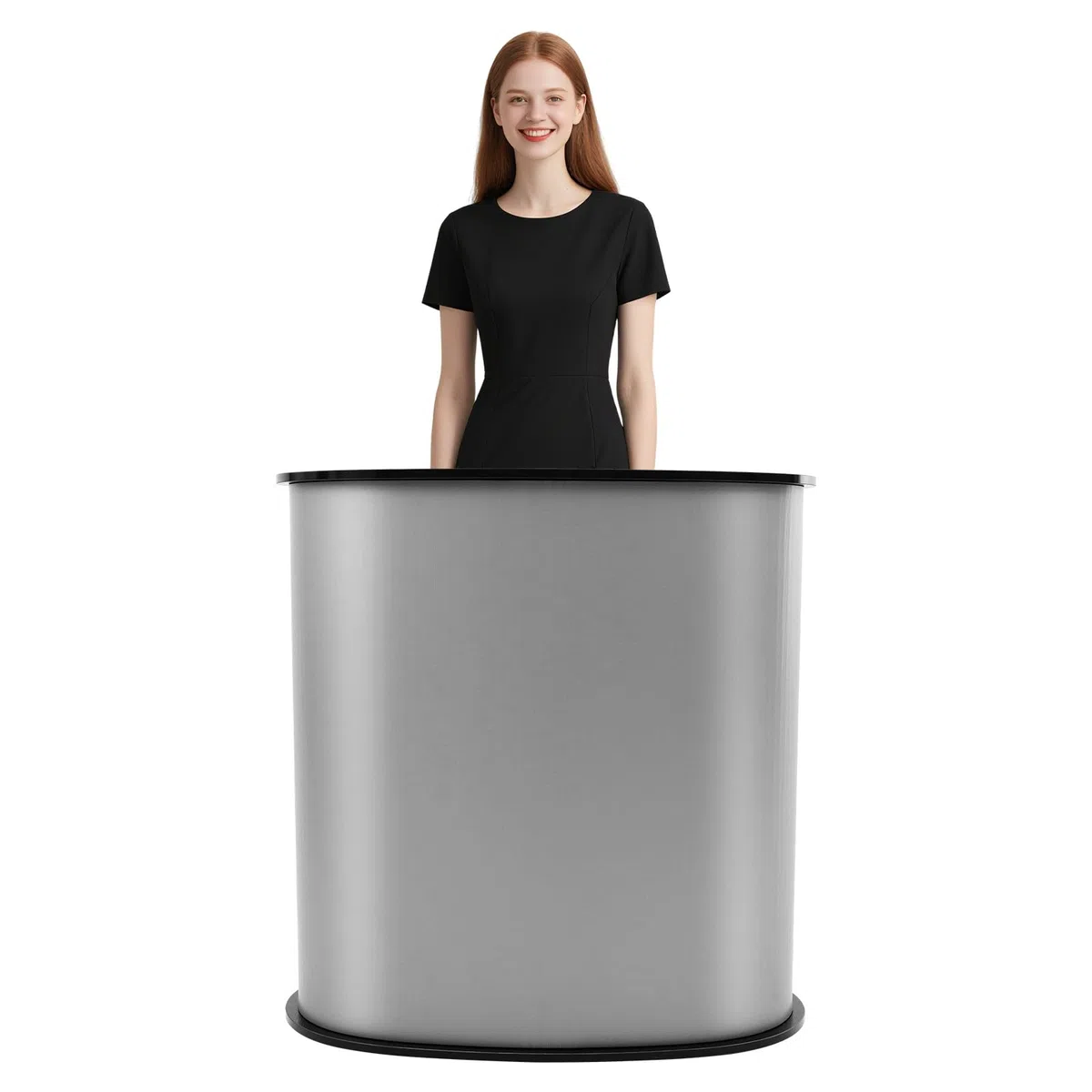 Messestand Faltbar, Empfangstheke Tragbare Counter mit Handtasche, Modern Empfangstresen Stilvoll Hausbar Theke Rezeption für Veranstaltungen Produktdemonstrationen (40x90x90cm)