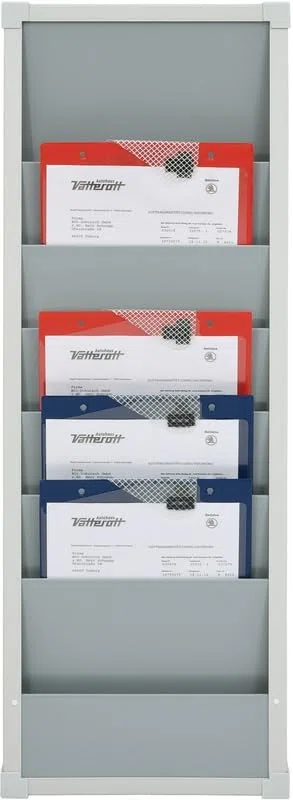 Planungstafel einreihig, für DIN A4, Planungsreihen durchgehend befüllbar, Maße 315 x 900 mm, Schienen 6, Verpackungseinheit: 1 STK