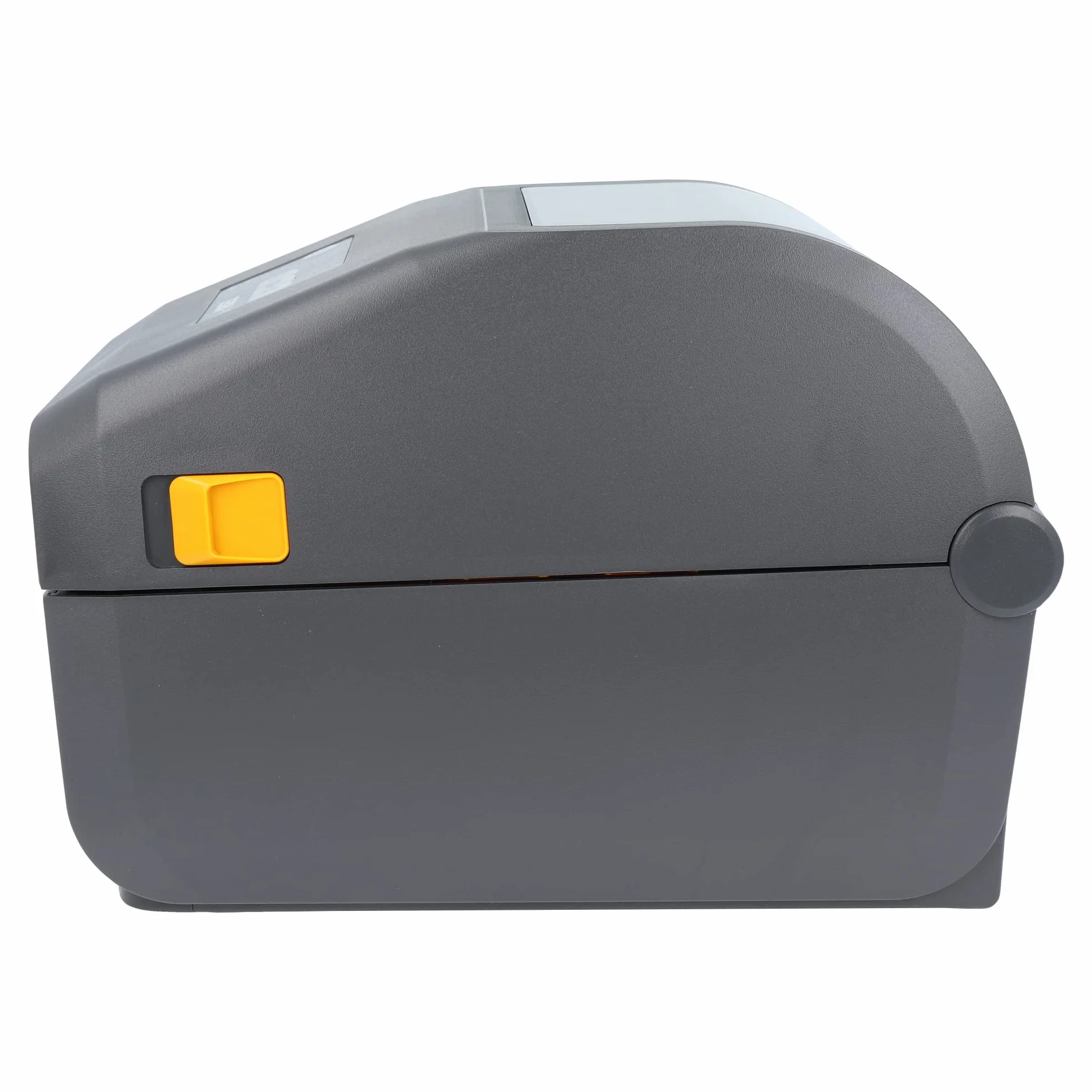 Zebra ZD421d Drucker mit Abreißkante - 203 DPI - Thermodirekt - 104 mm max. Druckbreite, BTLE, USB, USB-Host Schnittstellen (ZD4A042-D0EM00EZ), grau (dunkel)