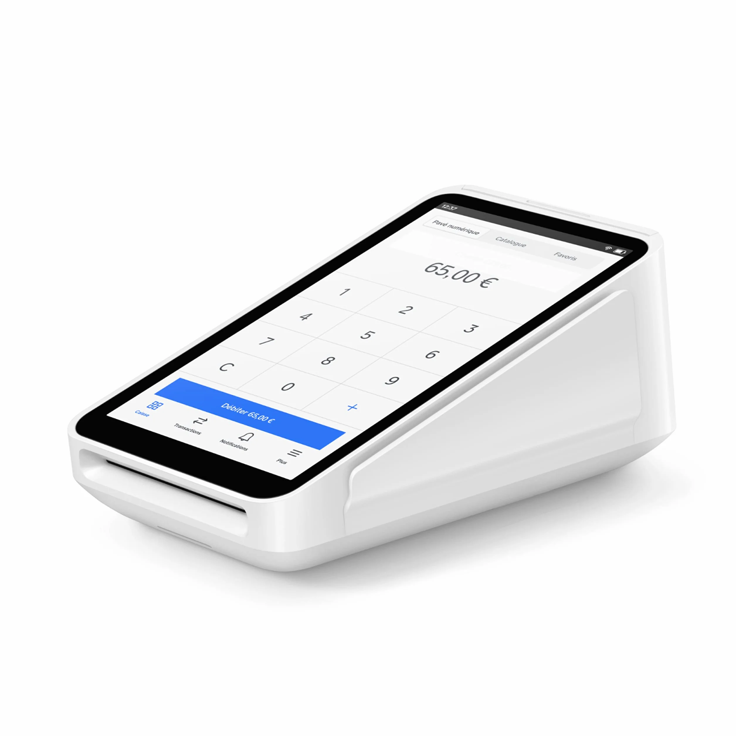 Square Terminal – Das All-in-One-TPE für Karten-, kontaktlose, Apple Pay- und Google Pay-Zahlungen, Weiß – Französische Version