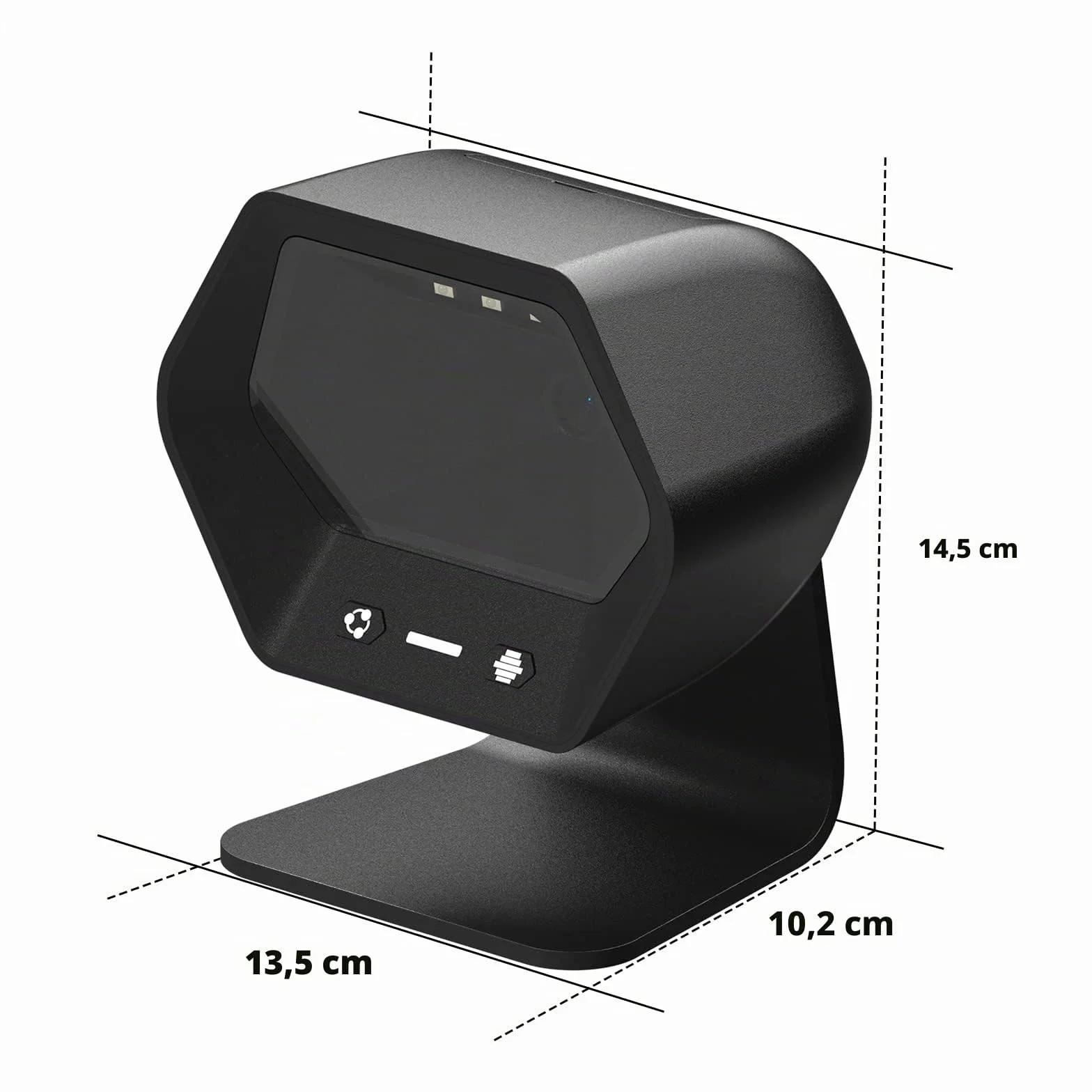 NETUM 1D 2D QR Präsentationsscanner mit USB-Barcodescanner, Omnidirektional, kabelgebunden, für Mobile Bewirtschaftung Computer, Bildschirm-Scan-Unterstützung PDF417, Securpharm Code (Data Matrix)
