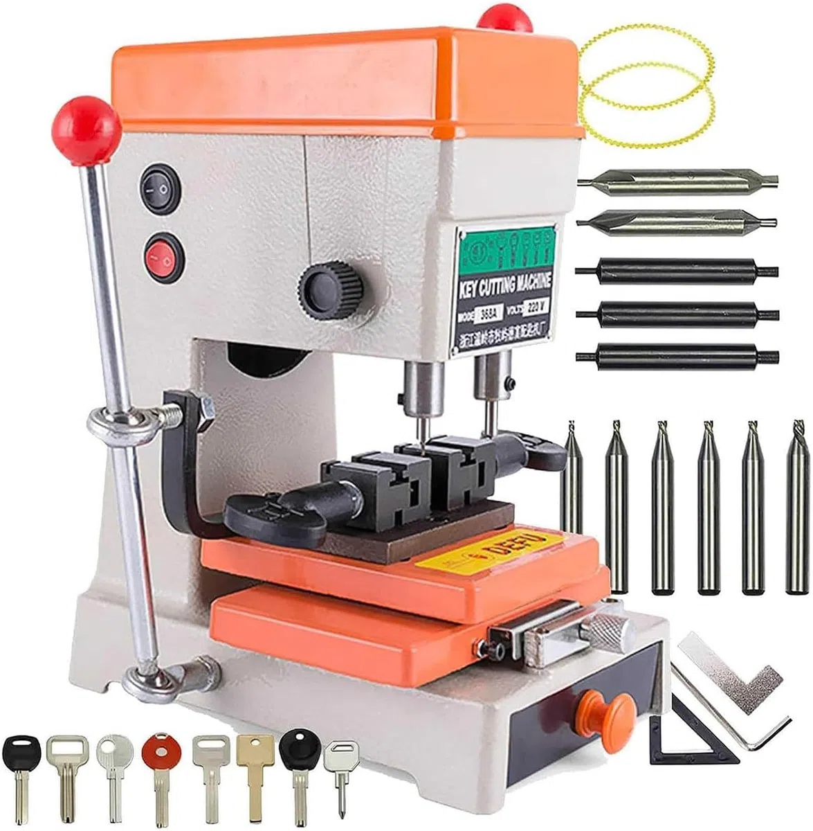 Duplikatschlüsselkopiermaschine, vertikale Schlüsselkopiermaschine, automatische Schlüsselkopiermaschine für die Schlüsselherstellung, für Tür- und Autoschlossschlüssel, 220 V