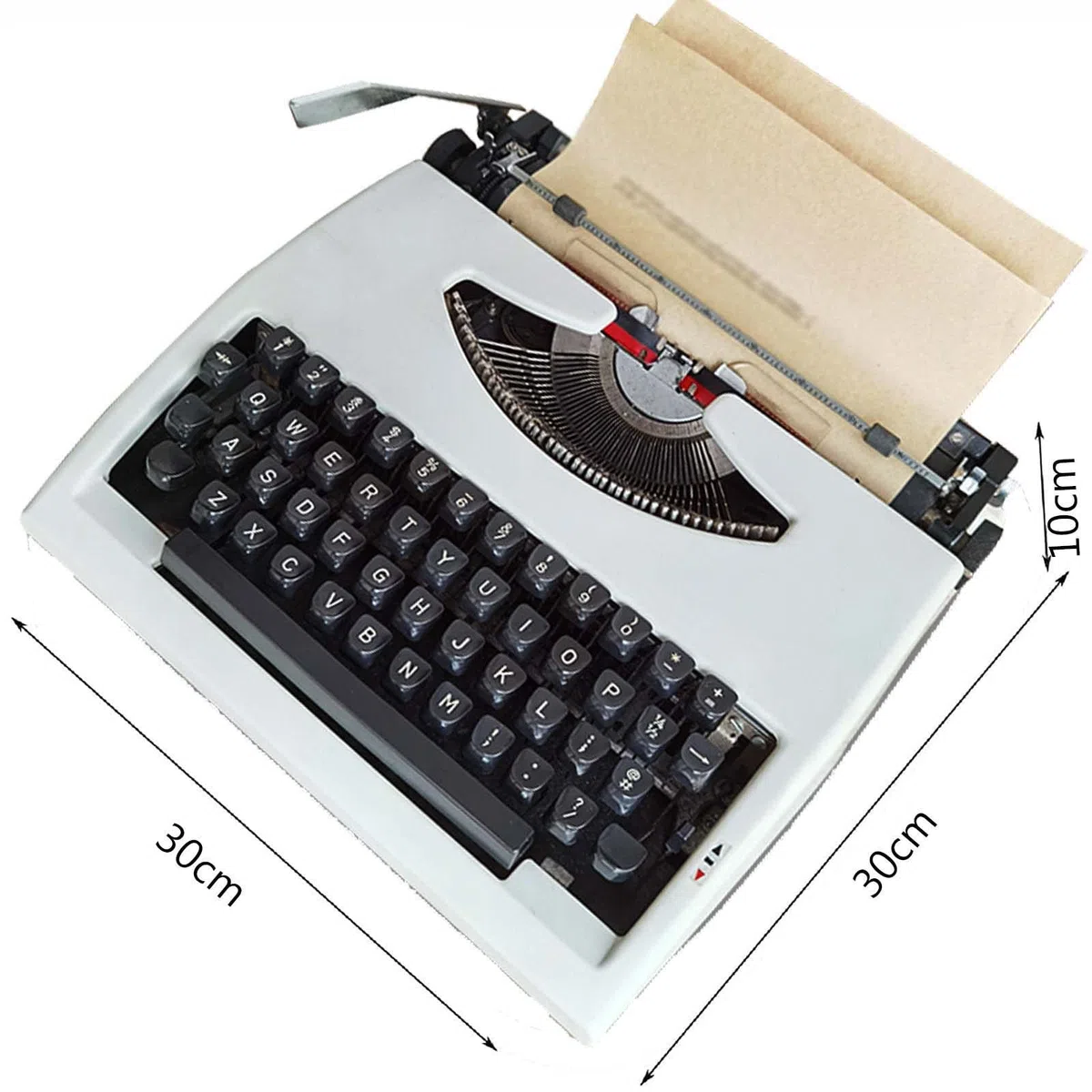 Retro altmodische manuelle Schreibmaschine, Schreibmaschinen für Schriftsteller für Zuhause/Büro/Arbeitszimmer, Schreibtisch, tragbare Vintage-mechanische Schreibmaschine