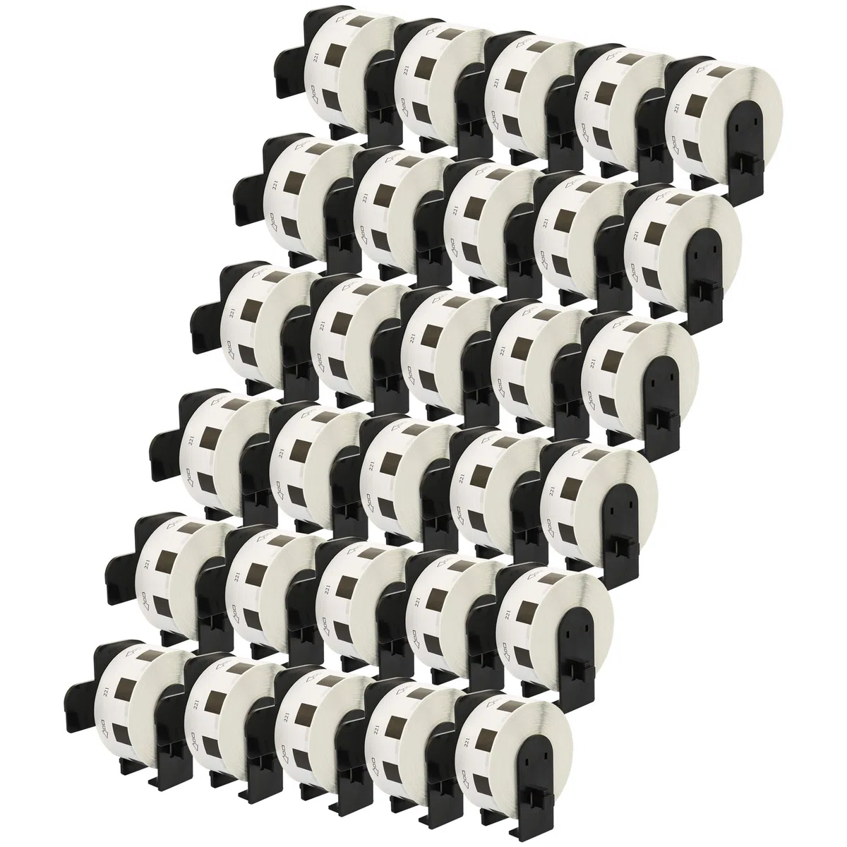 30 Rollen DK11221 DK-11221 23mm x 23mm kompatibel für P-Touch QL-500 QL-570 QL-700 QL-800 QL-810W QL-820NWB QL-1050 QL-1060 QL-1100 QL-1110NWB (1000 Etiketten pro Rolle)